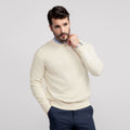 Pull col rond – Crème