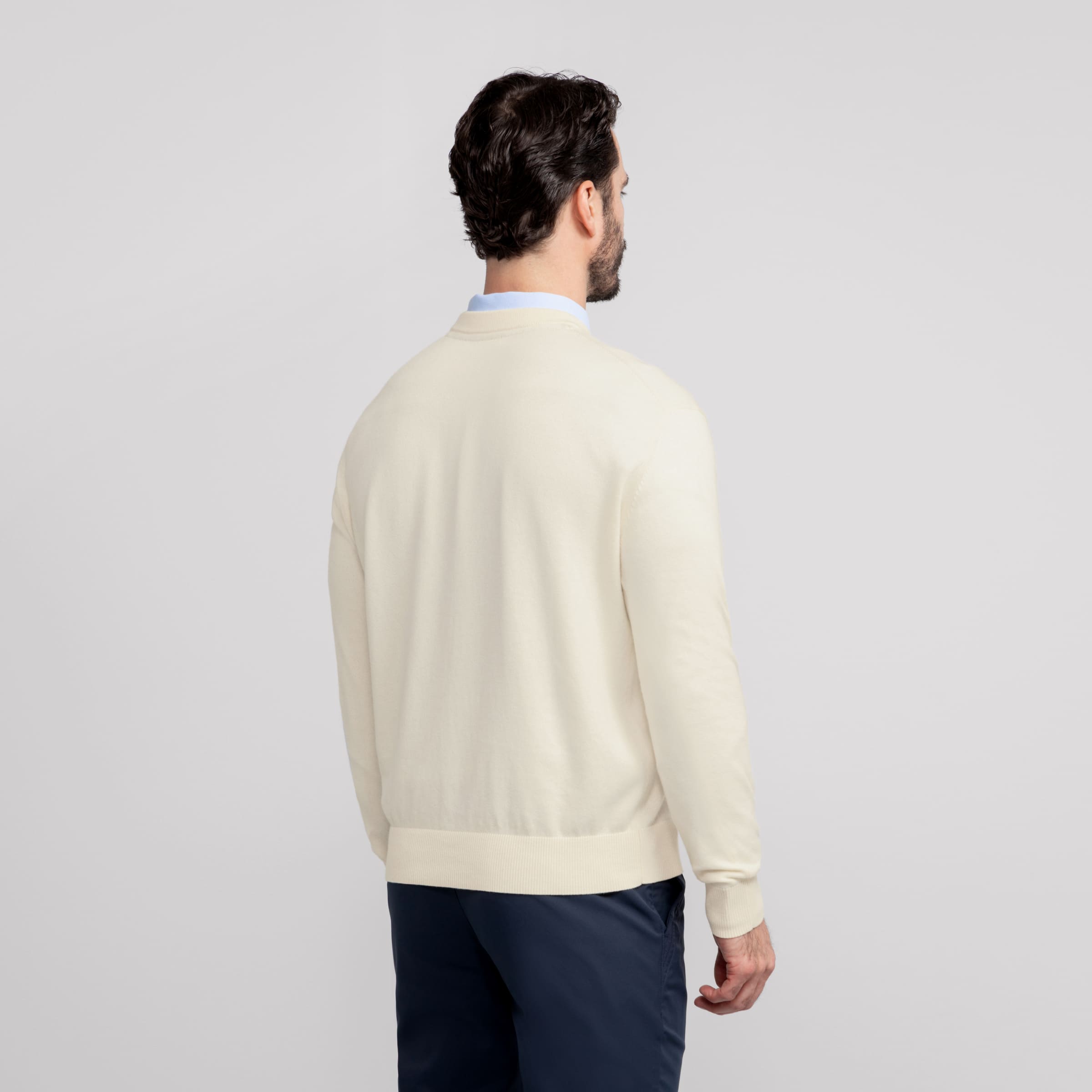 Pull col rond – Crème