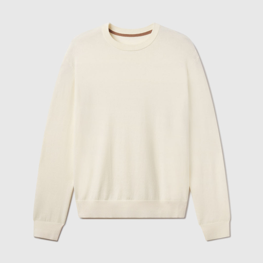 Pull col rond – Crème