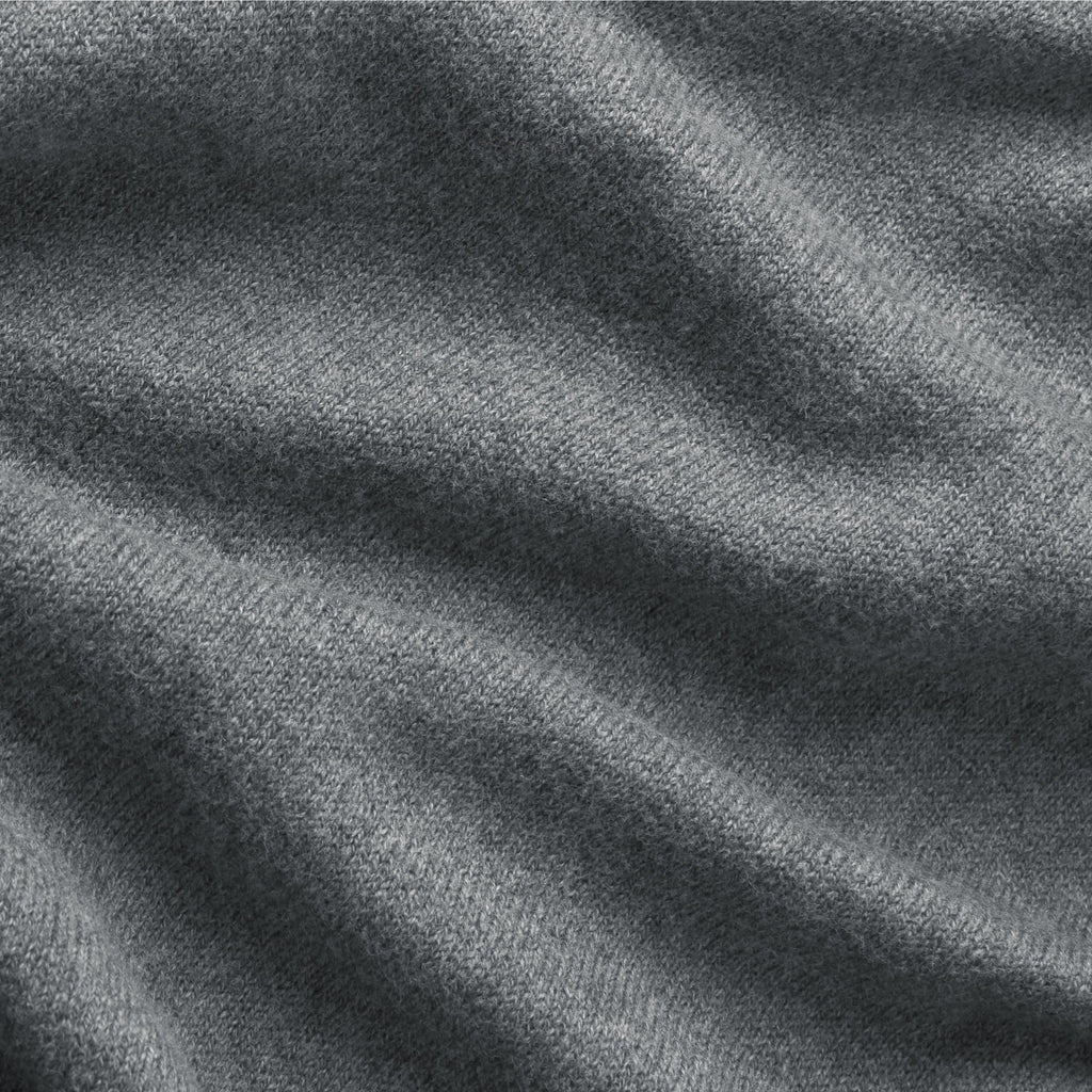 Pull col ras du cou - Gris chiné moyen