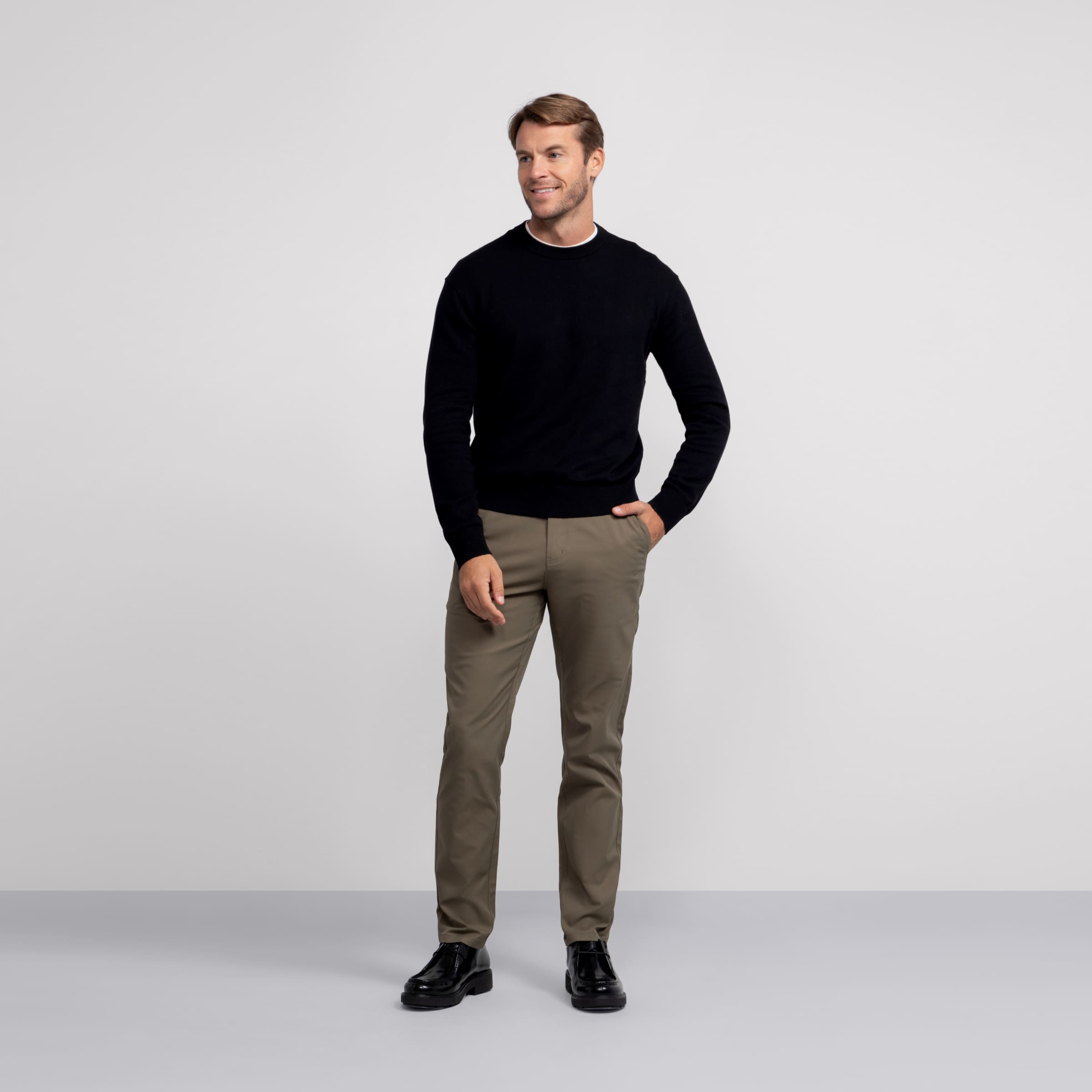Pull col rond - Noir véritable