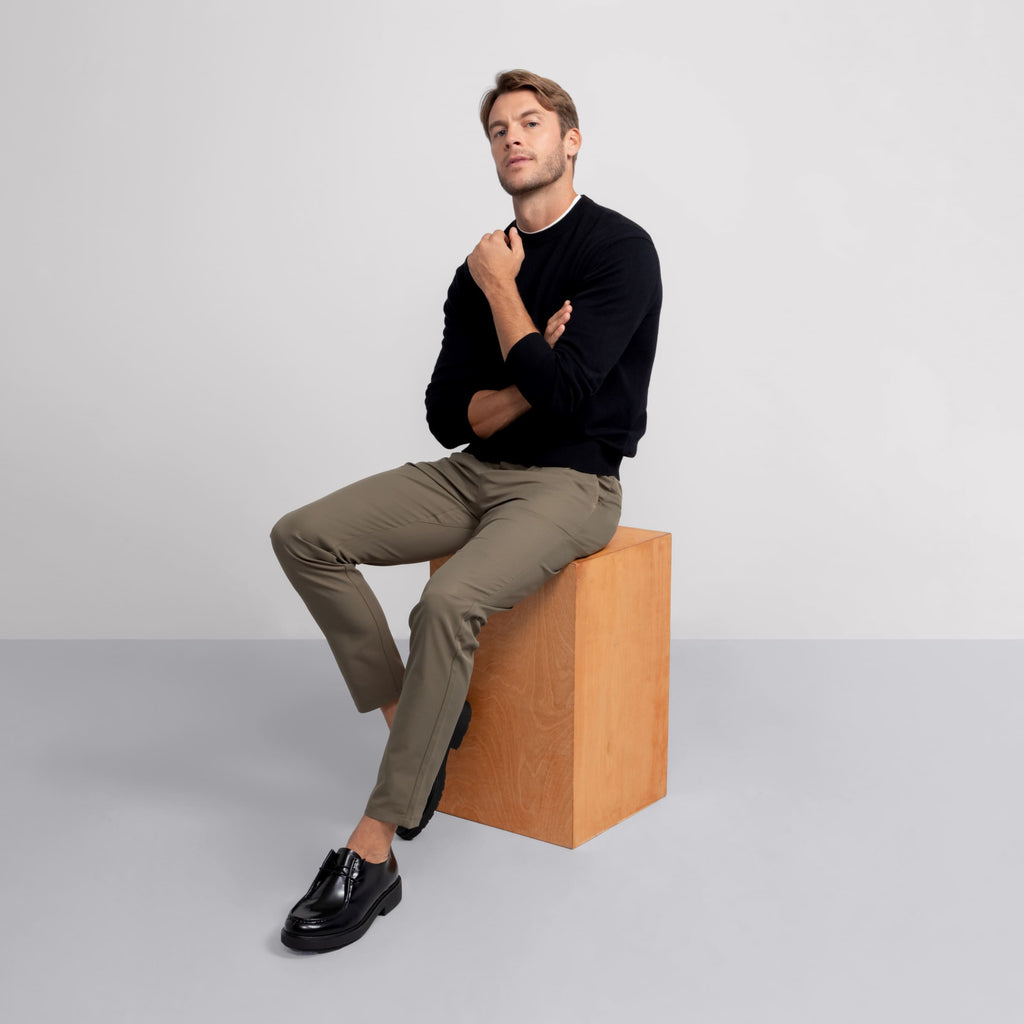 Pull col rond - Noir véritable