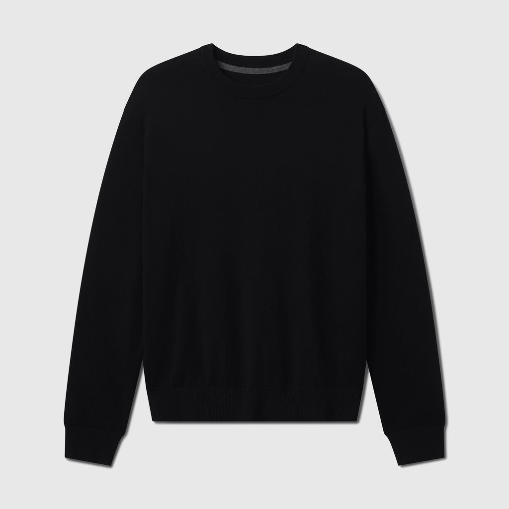 Pull col rond - Noir véritable