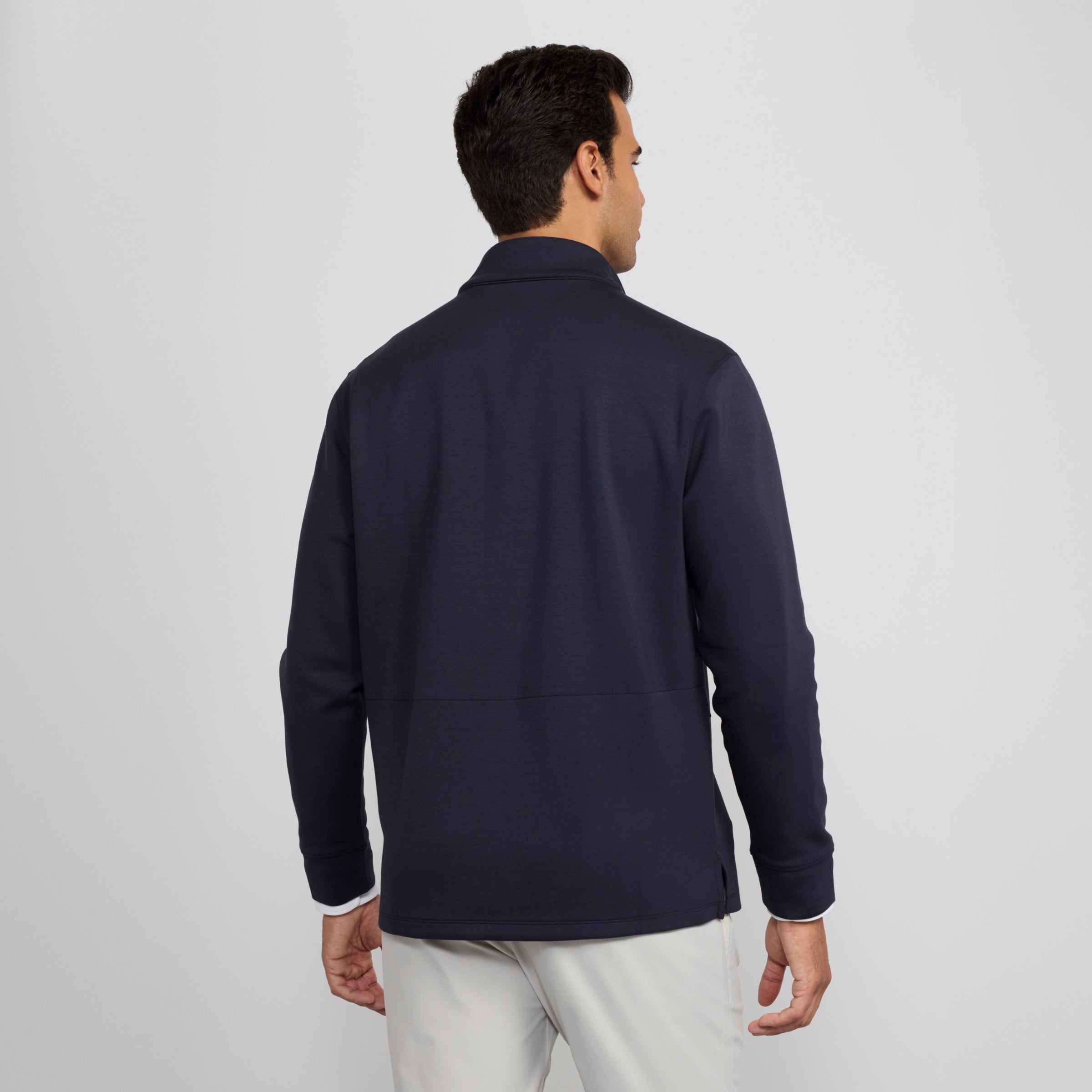 Chandail quart-zip Bleu Profond