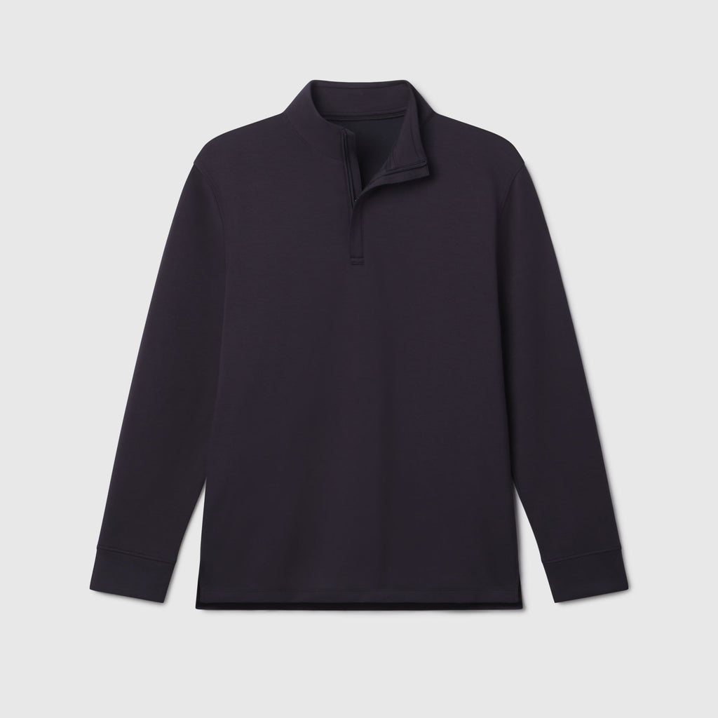 Chandail quart-zip Bleu Profond