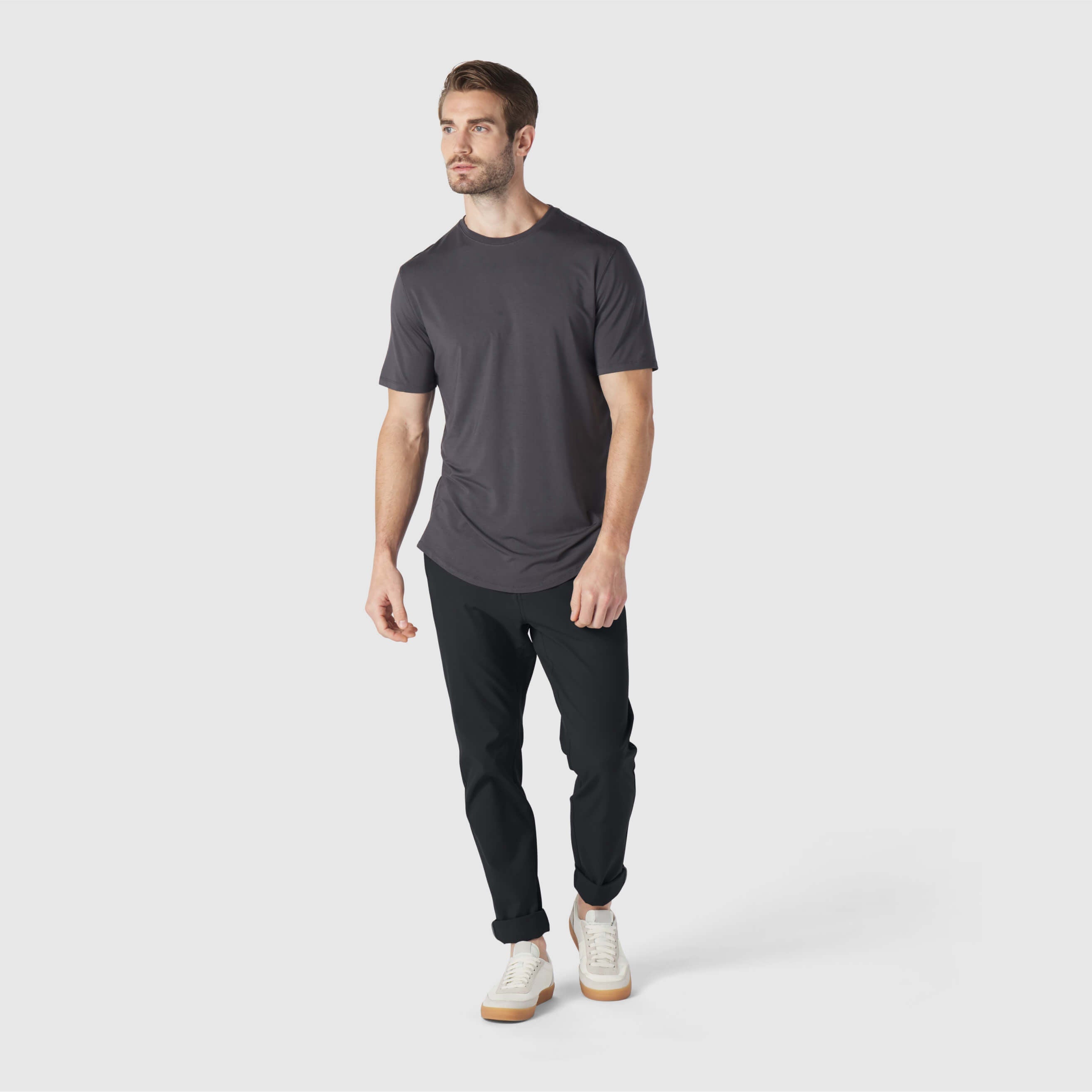 T-shirt Classique Gris Anthracite