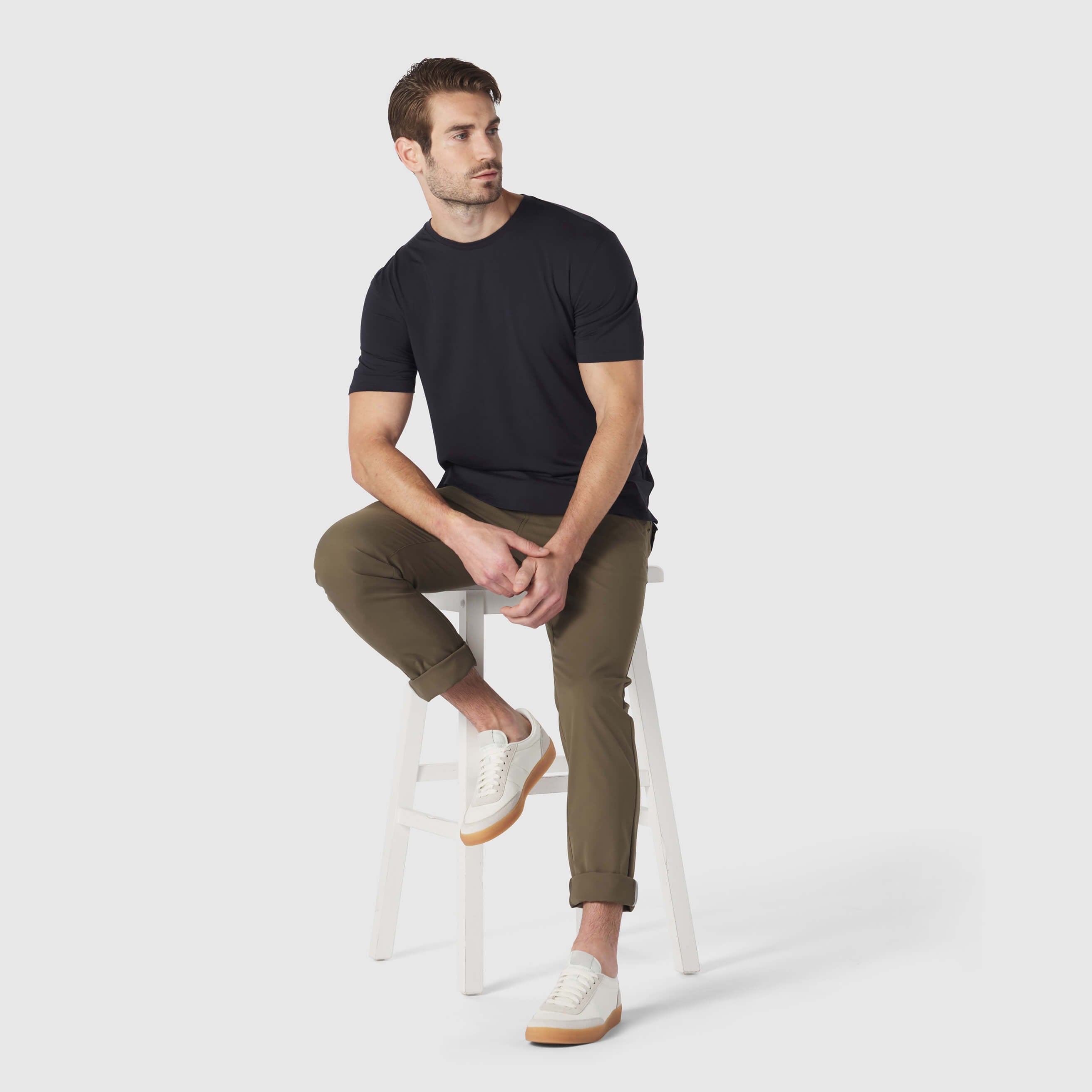 T-shirt bleu profond