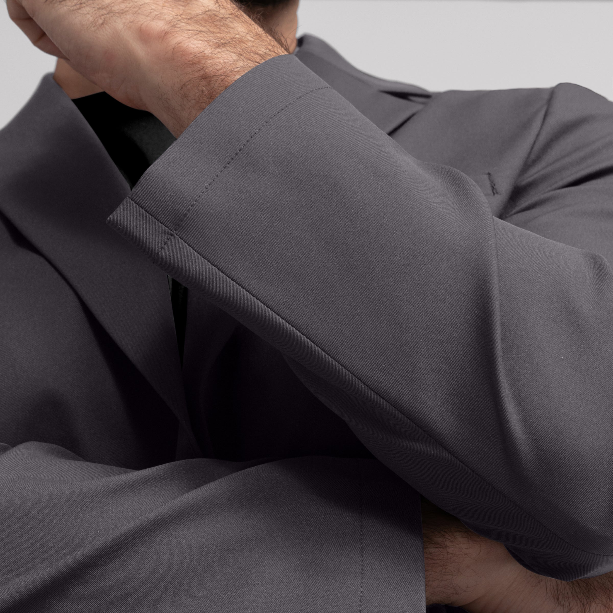 Blazer classique extensible – Gris anthracite