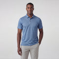 Polo de performance Clubhouse – Motif quadrillé Bering Sea