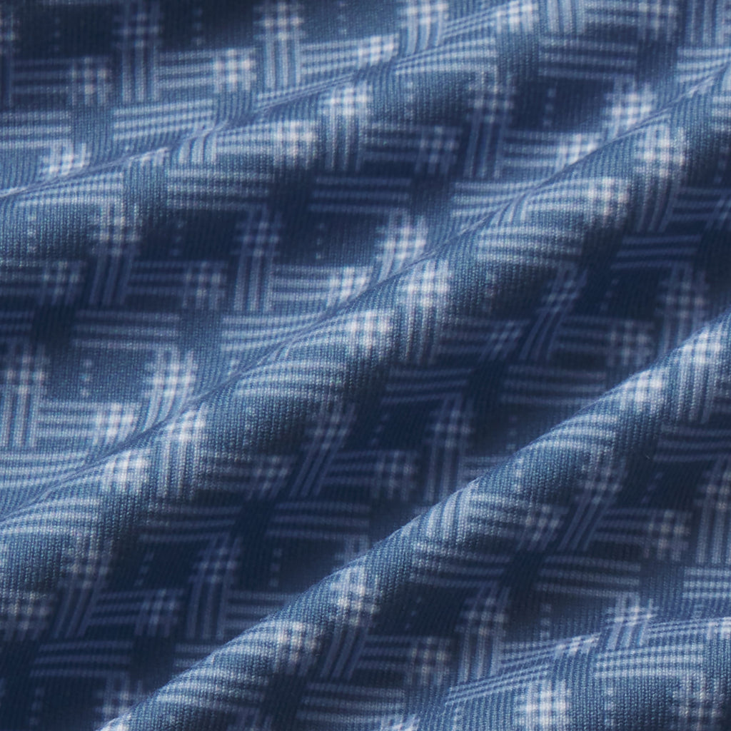 Polo de performance Clubhouse – Motif quadrillé Bering Sea