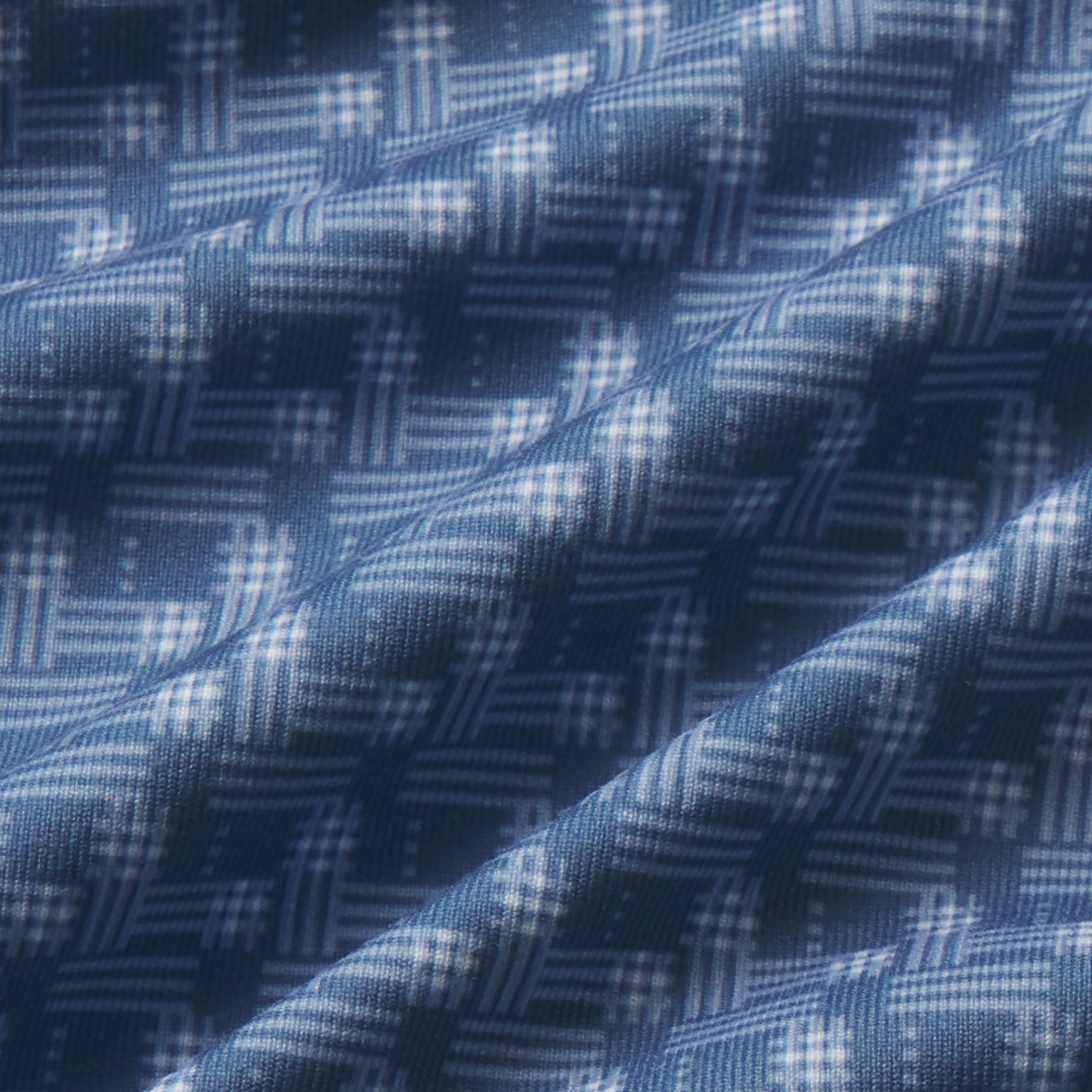 Polo de performance Clubhouse – Motif quadrillé Bering Sea