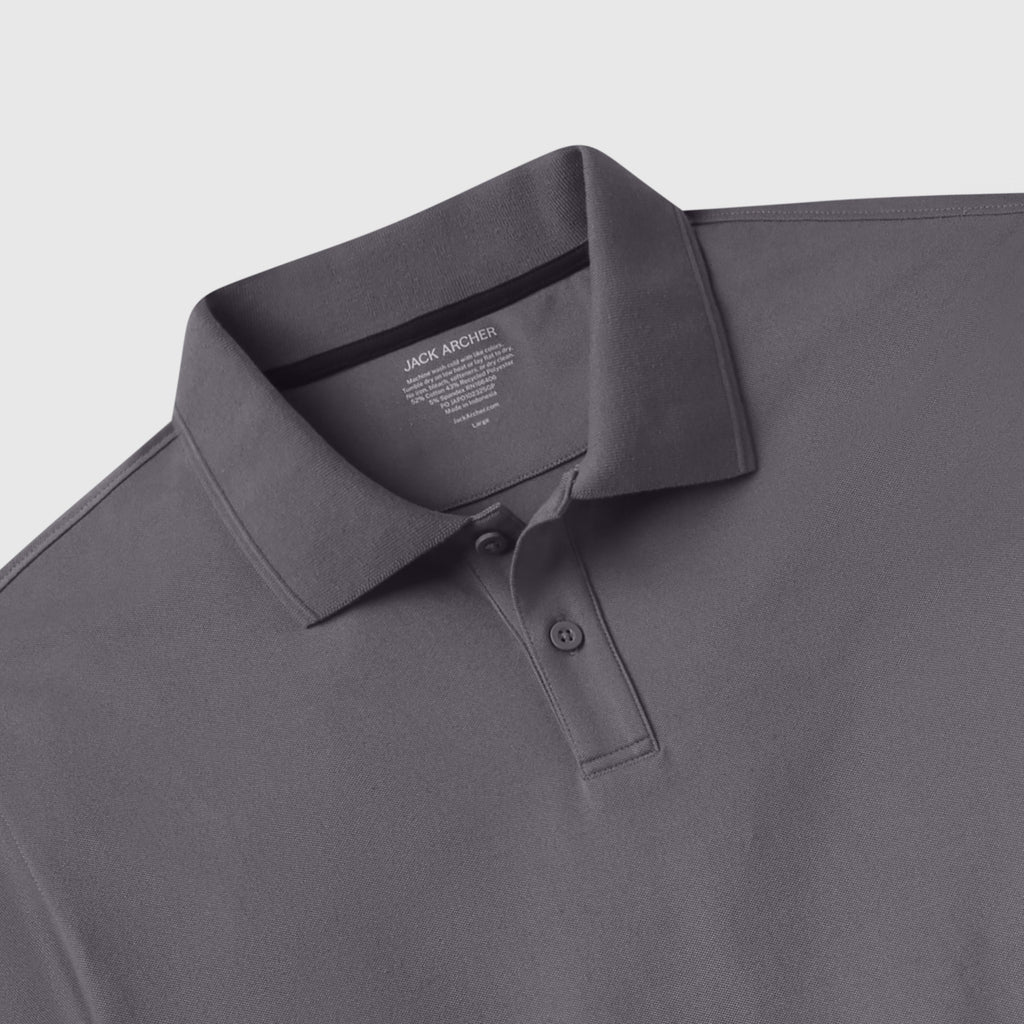 Polo Club Pique - Gris Anthracite