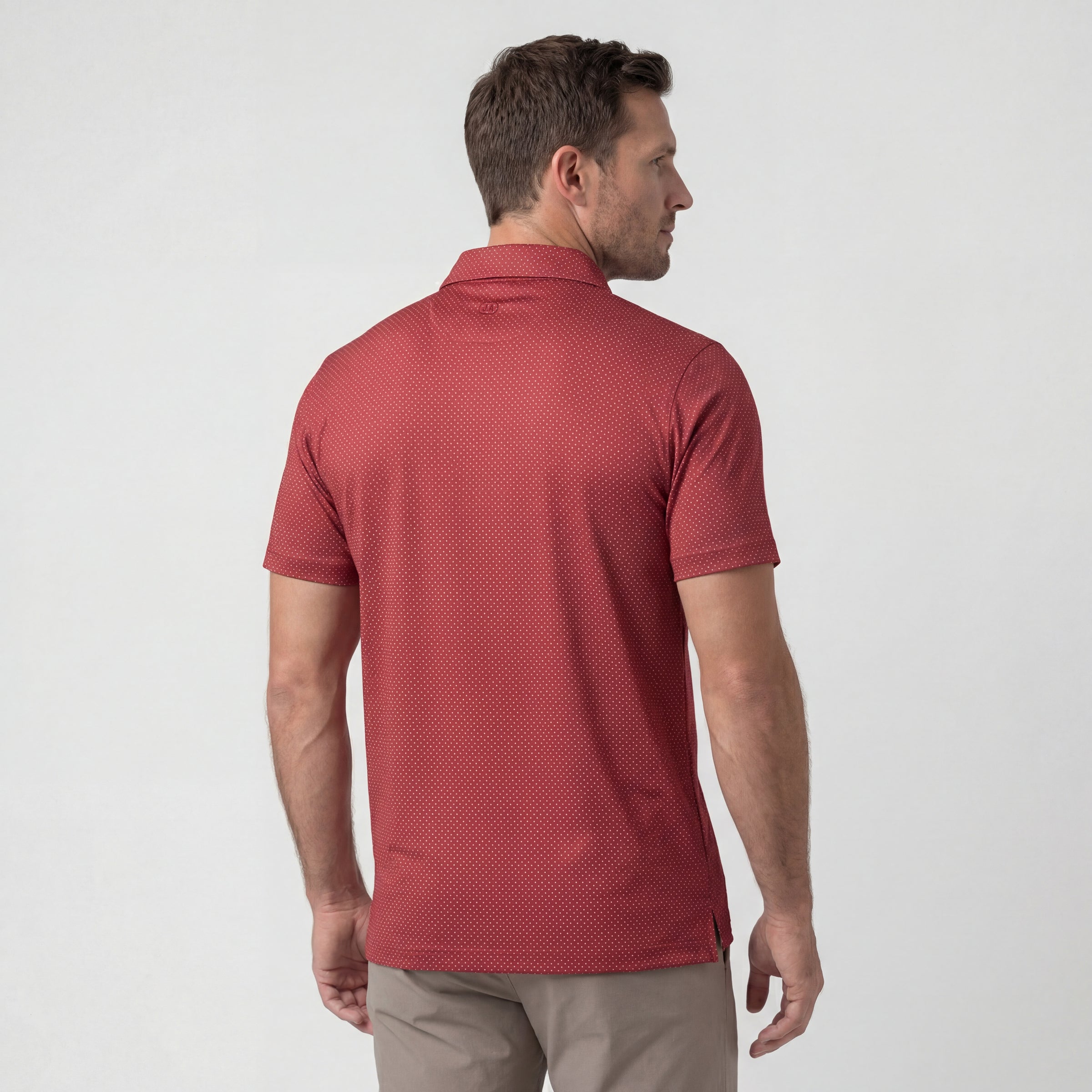 Polo de performance – Rouge brique