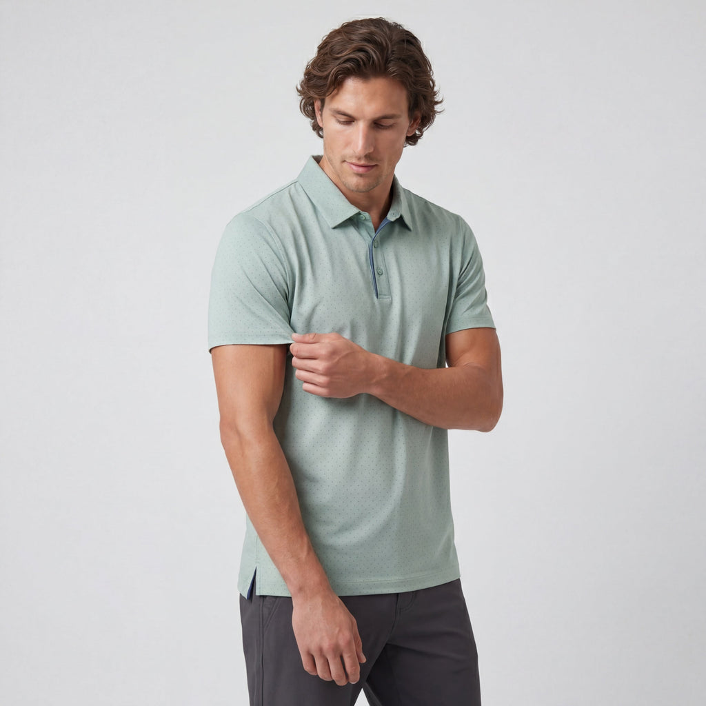 Polo de performance – Vert orage