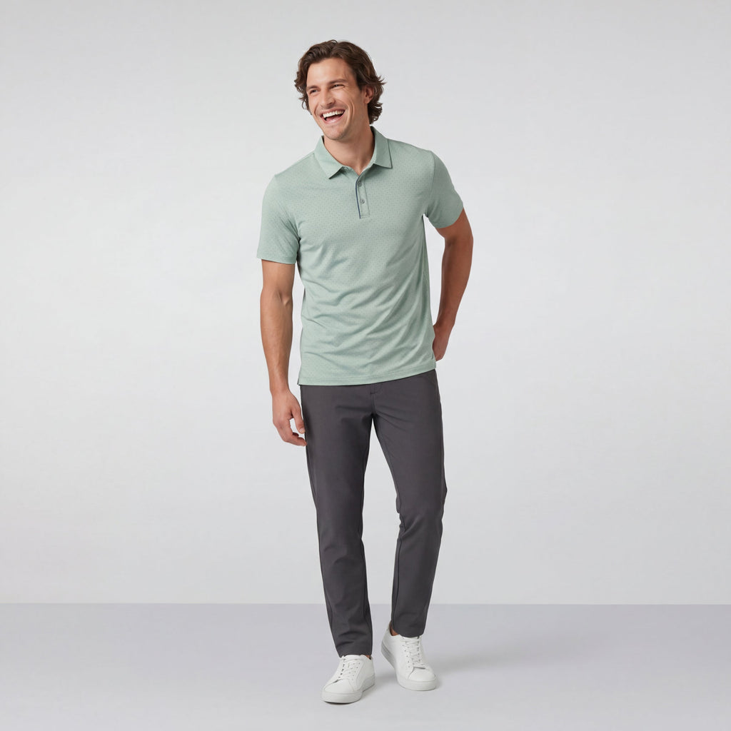 Polo de performance – Vert orage