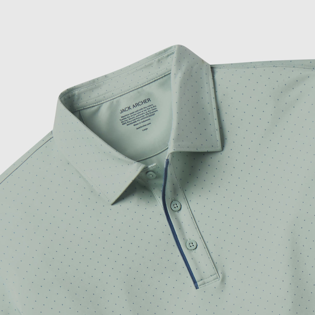 Polo de performance – Vert orage