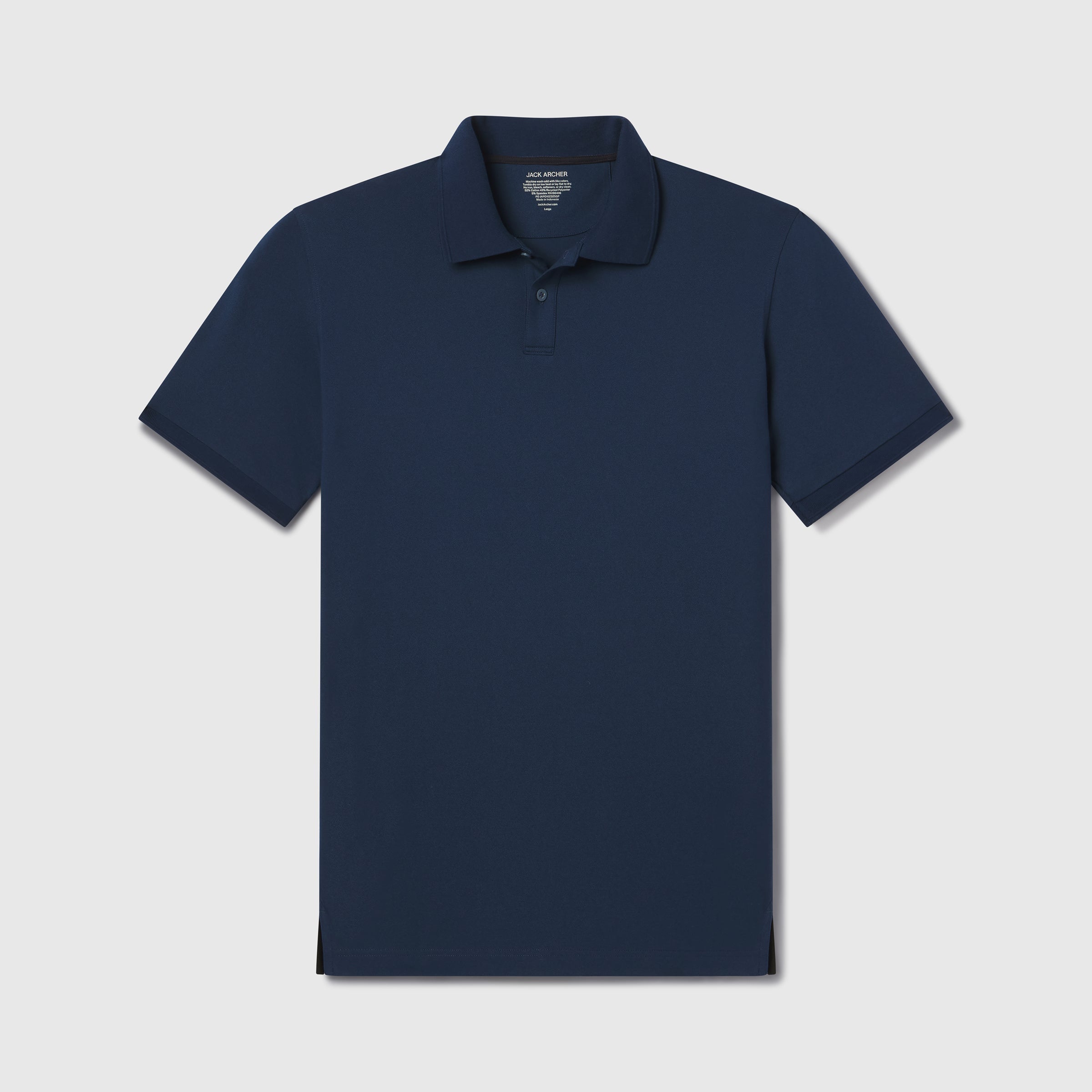 Polo piqué - Bleu océan