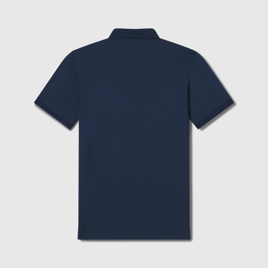 Polo piqué - Bleu océan