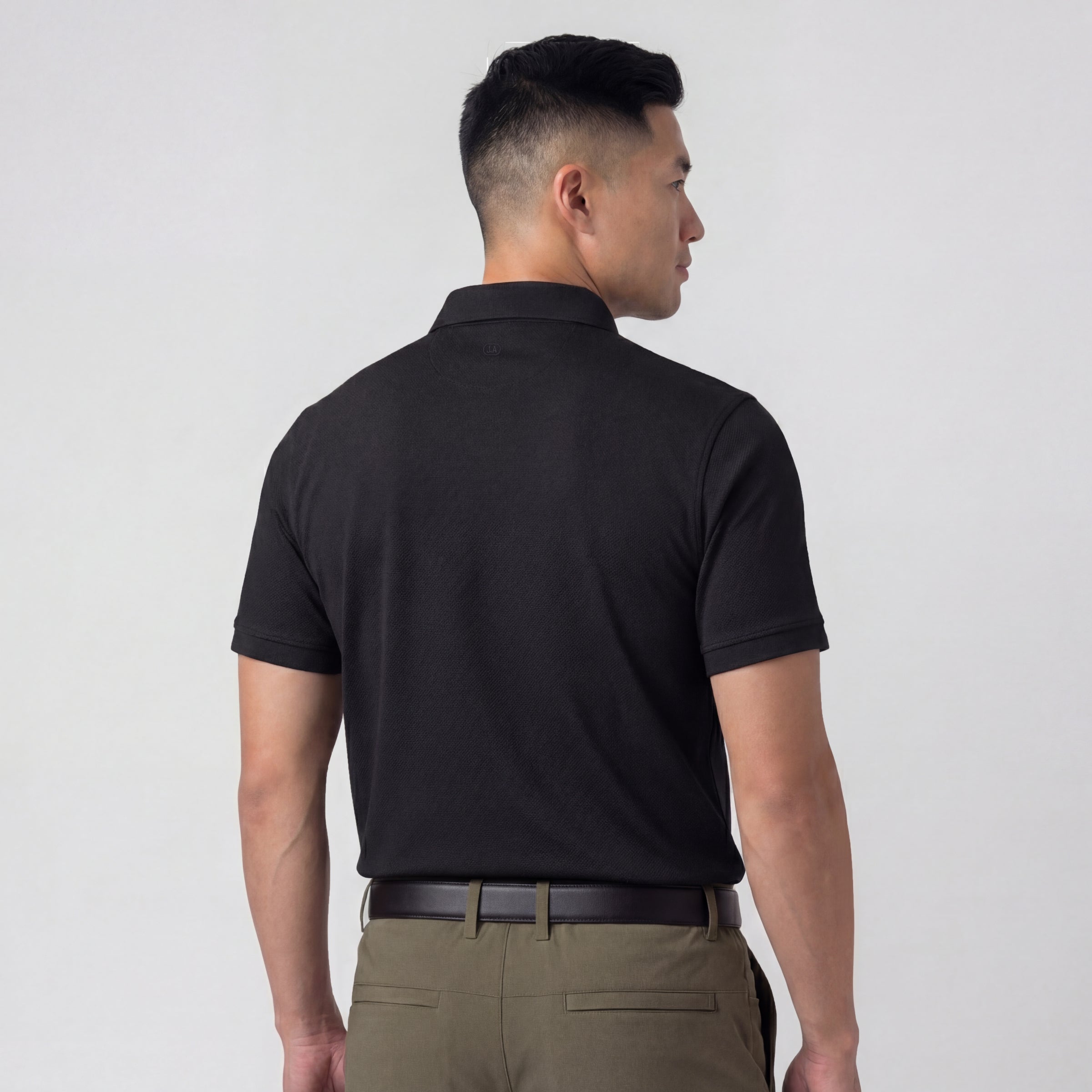 Polo piqué - Noir véritable