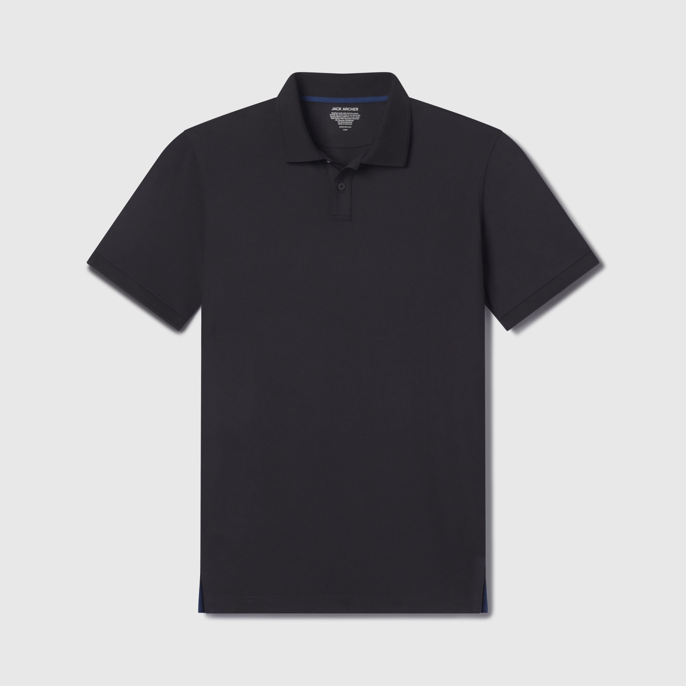 Polo piqué - Noir véritable