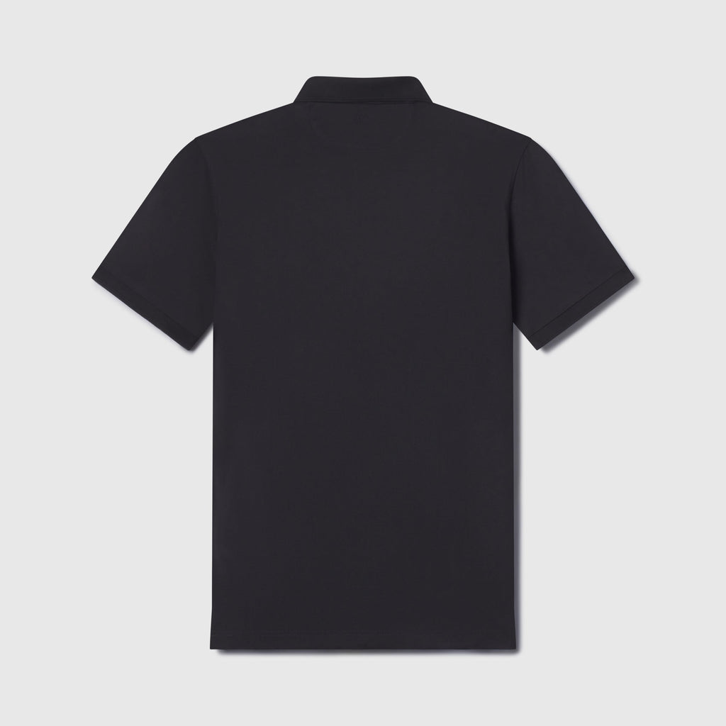 Polo piqué - Noir véritable
