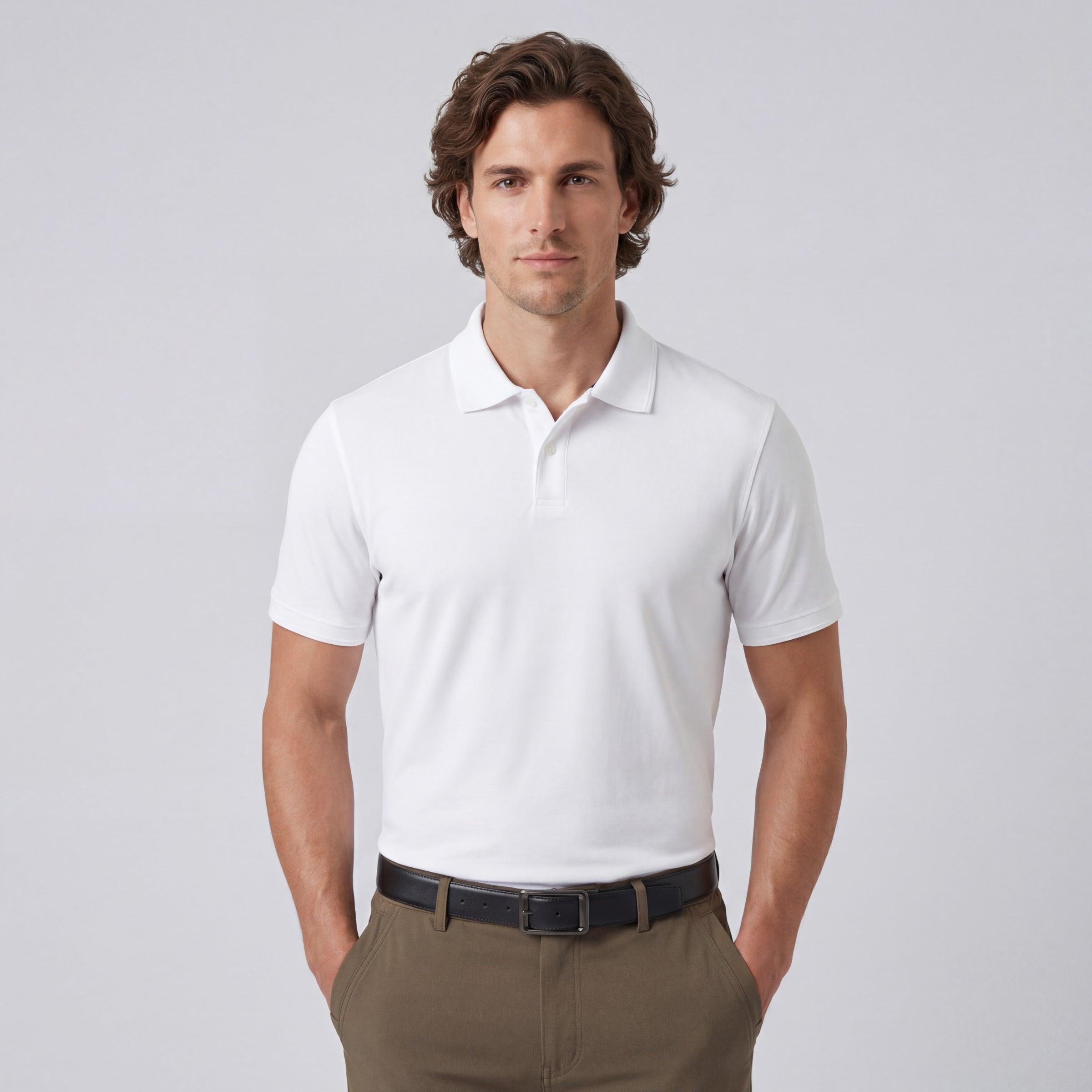 Polo piqué - Blanc véritable