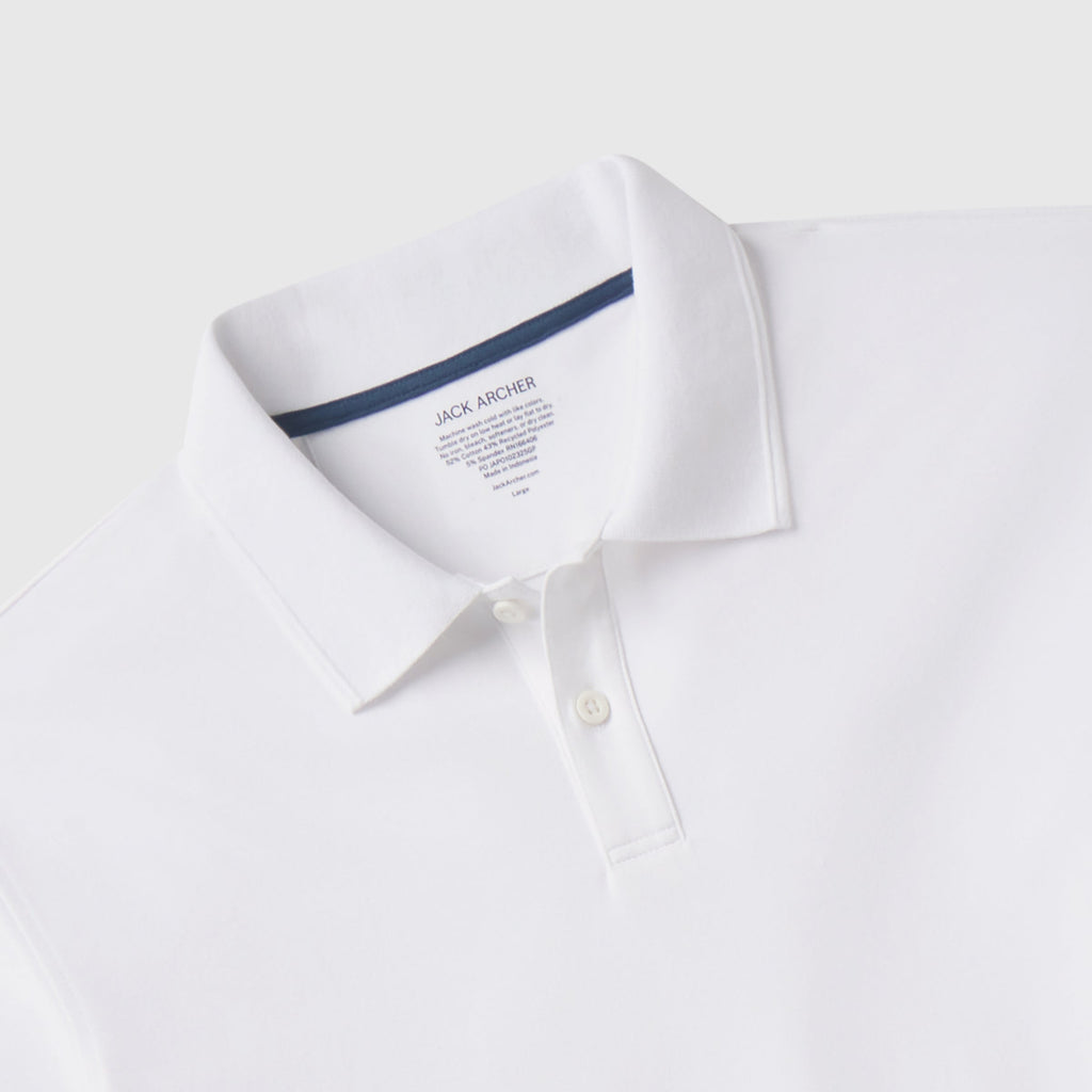 Polo piqué - Blanc véritable