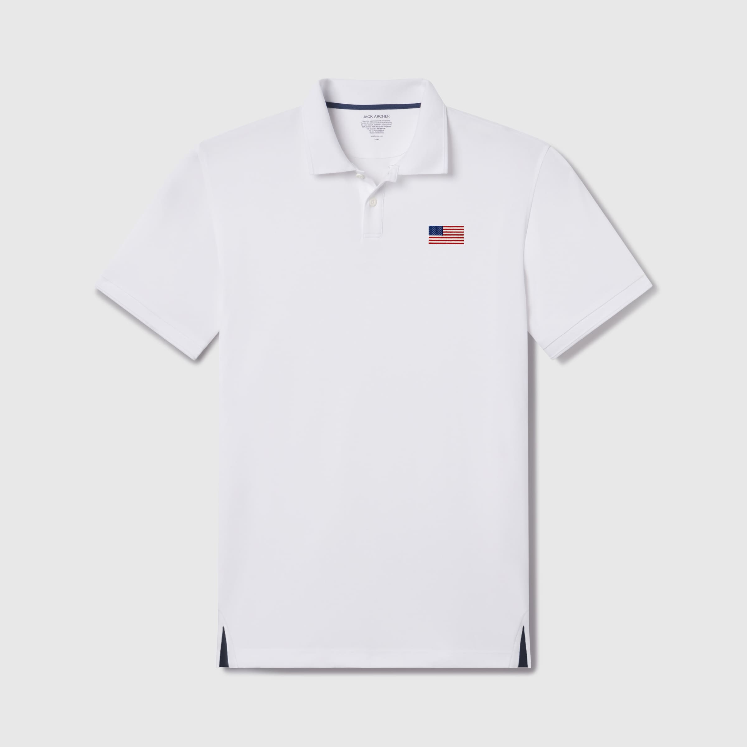 Polo piqué - Drapeau des États-Unis
