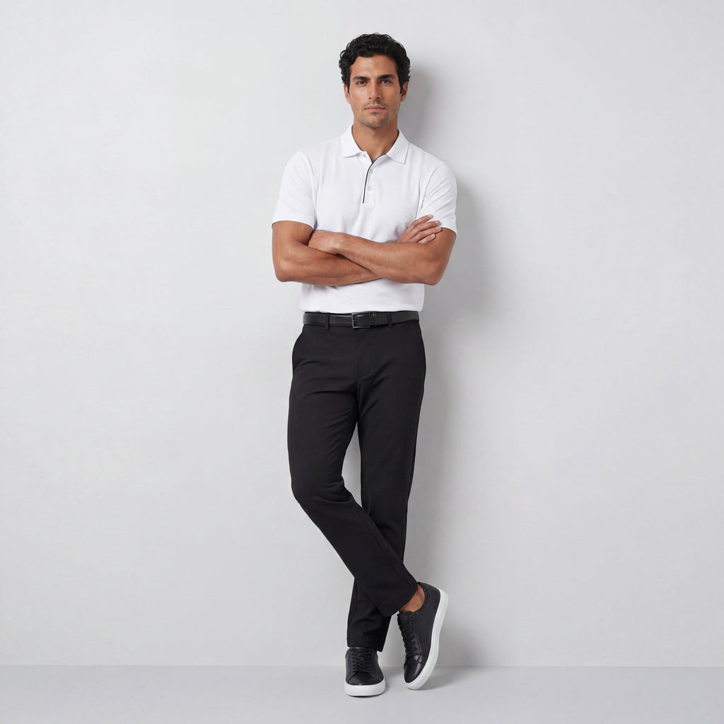 Polo de performance Clubhouse – Driveline blanc