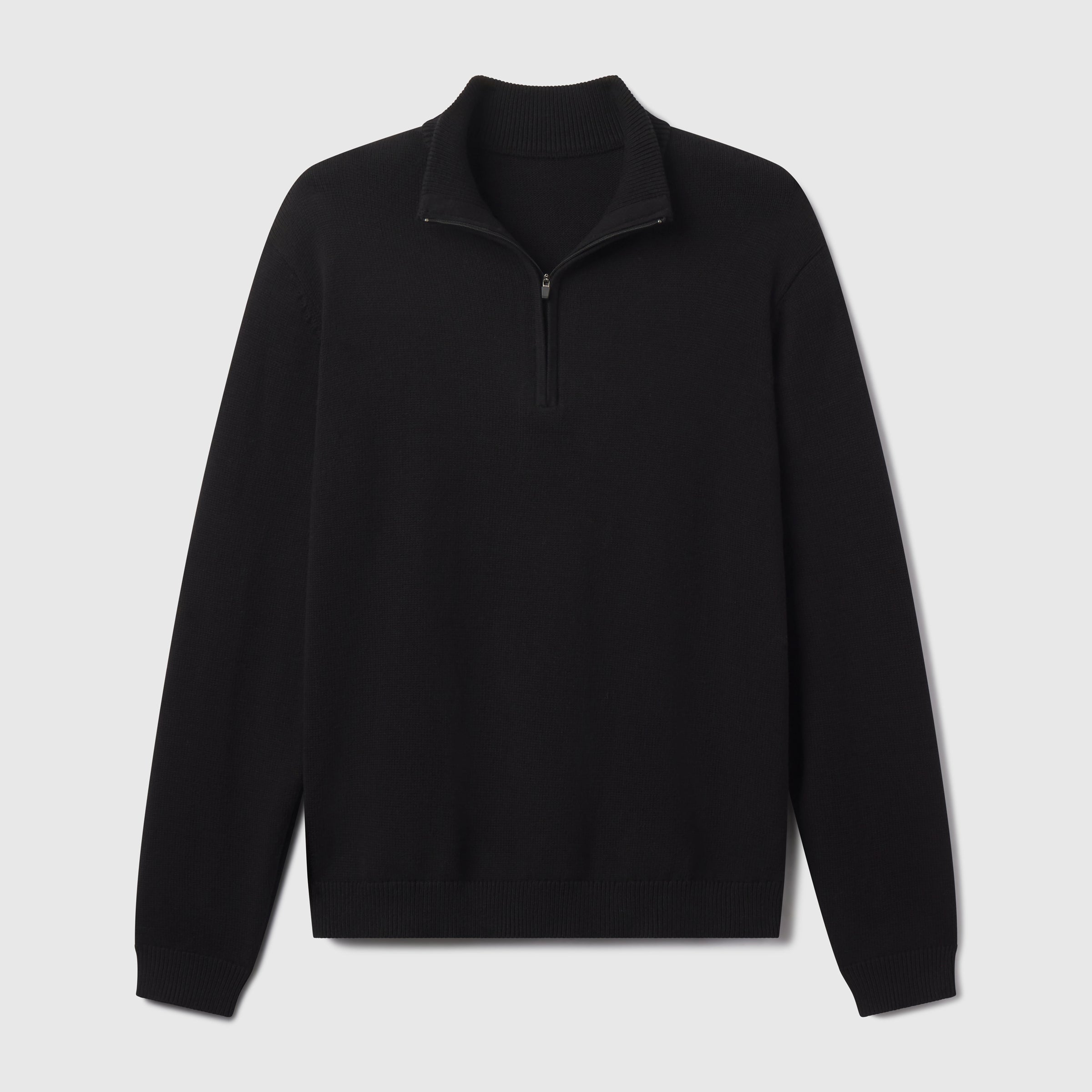 Chandail à col zippé - Noir authentique