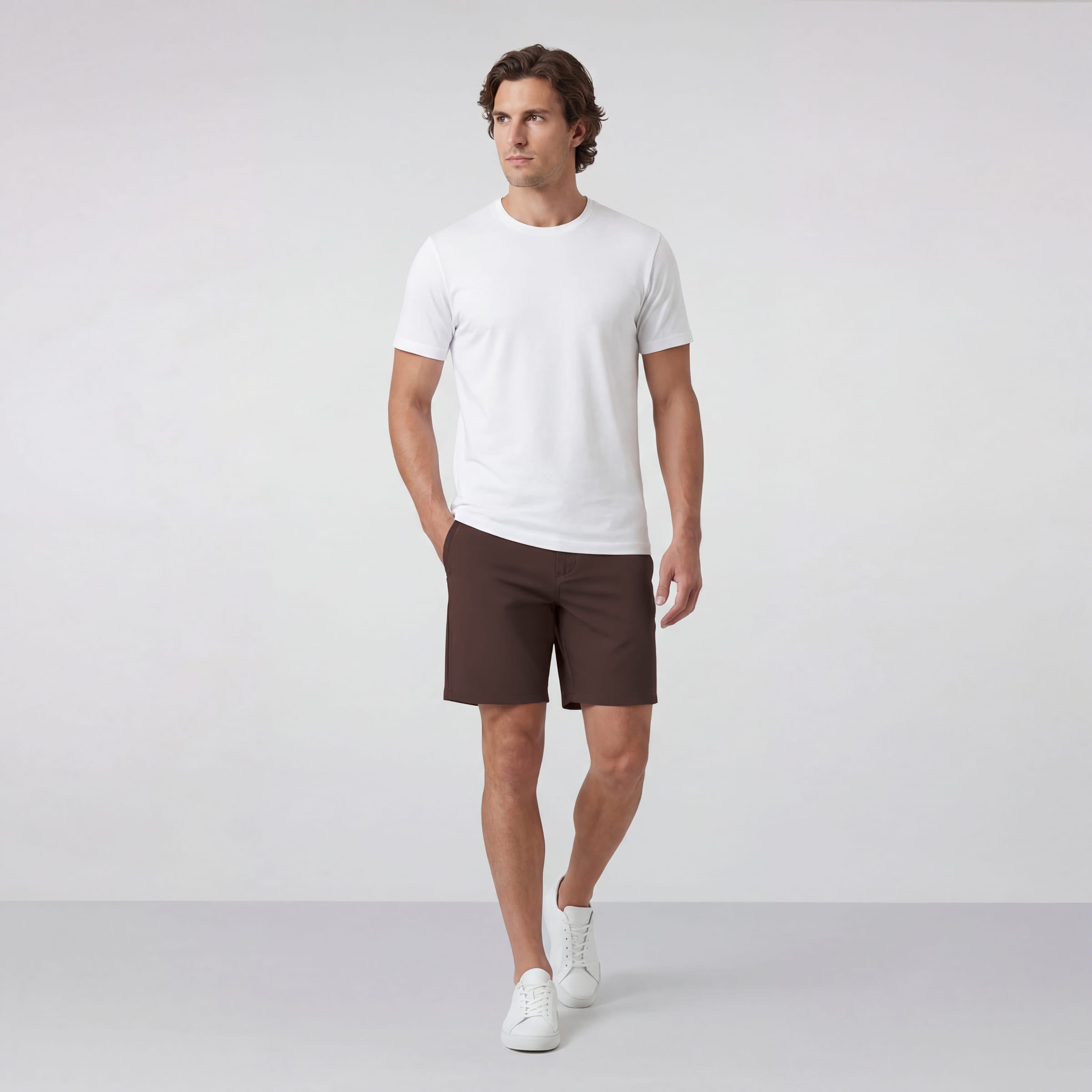 Tech Short 7 - Marron Bourbon