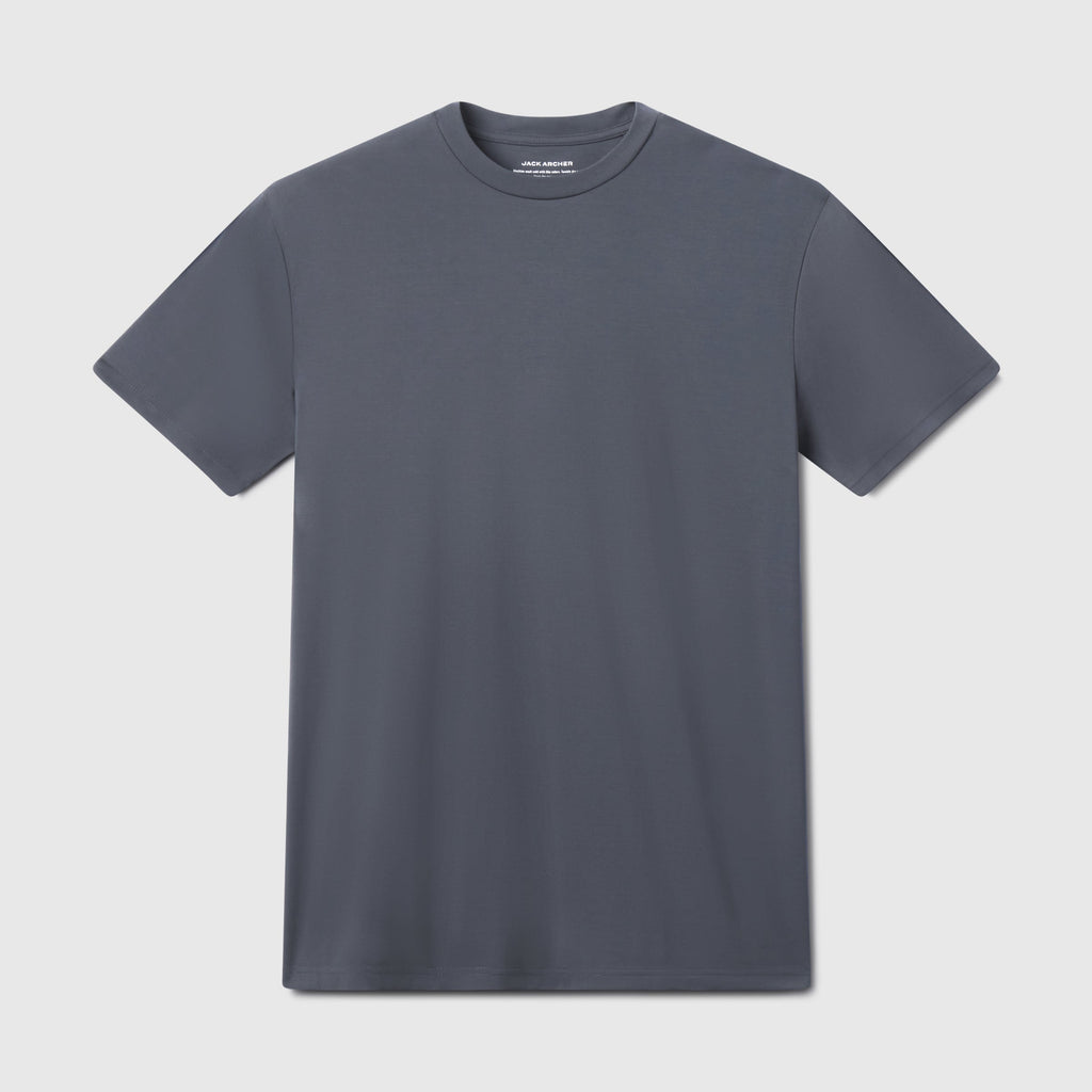T-shirt ras du cou gris anthracite