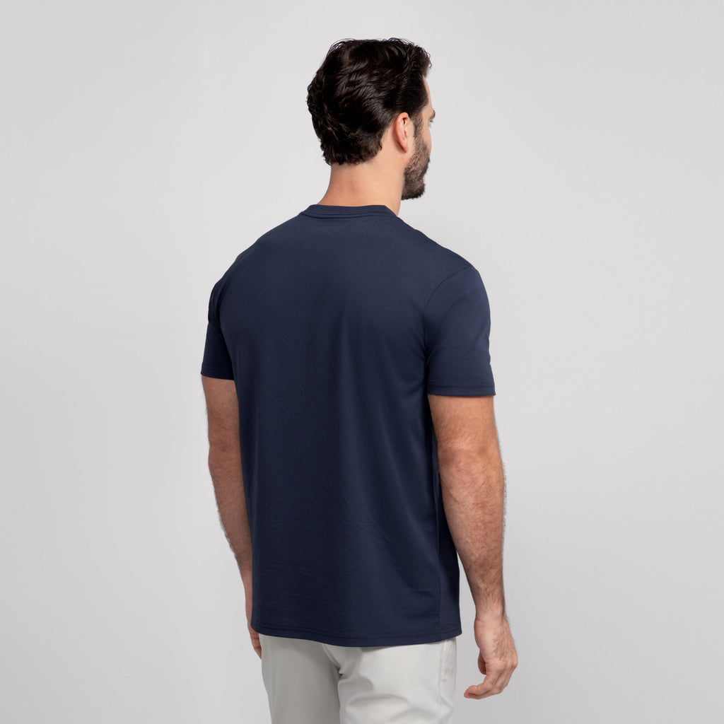 T-shirt col ras du cou - Bleu profond