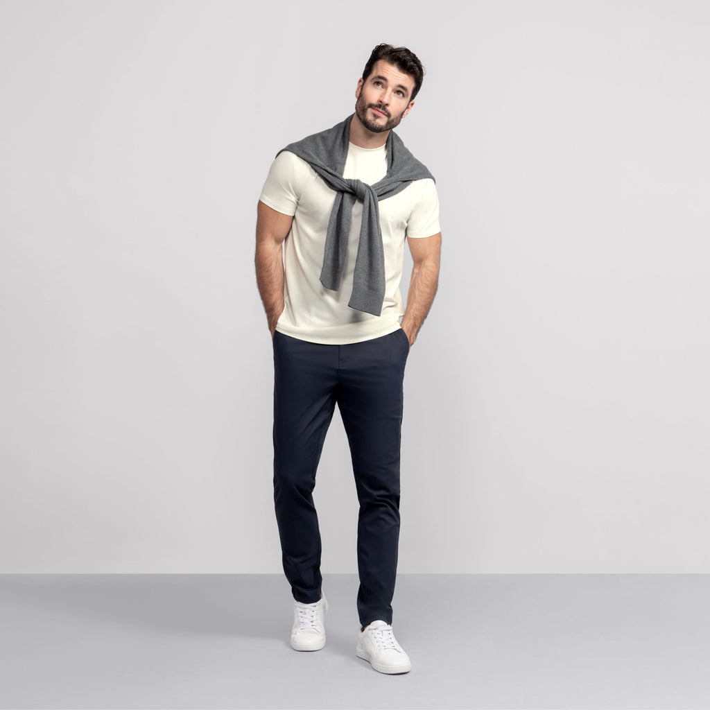 T-shirt ras-du-cou – Écru