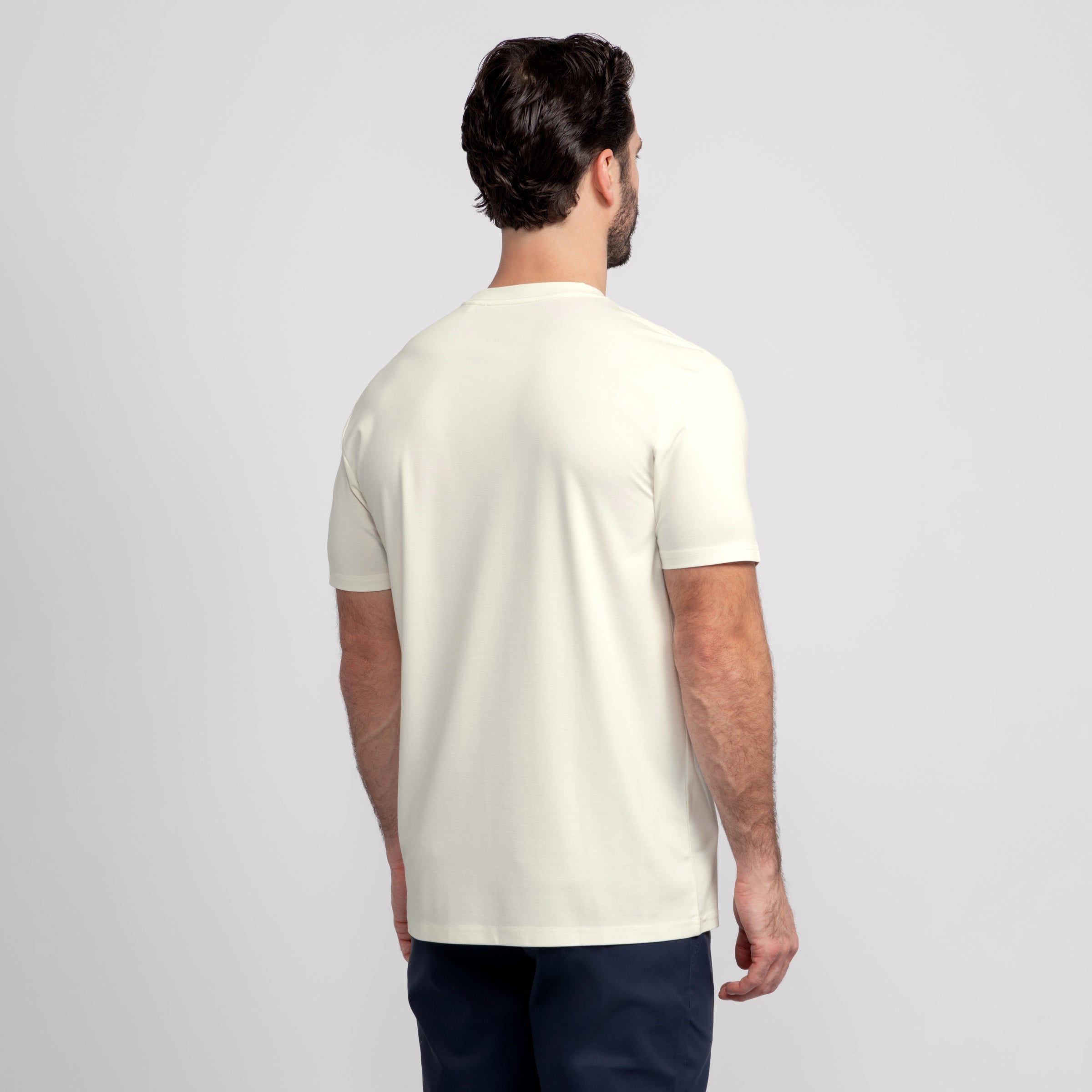T-shirt ras-du-cou – Écru