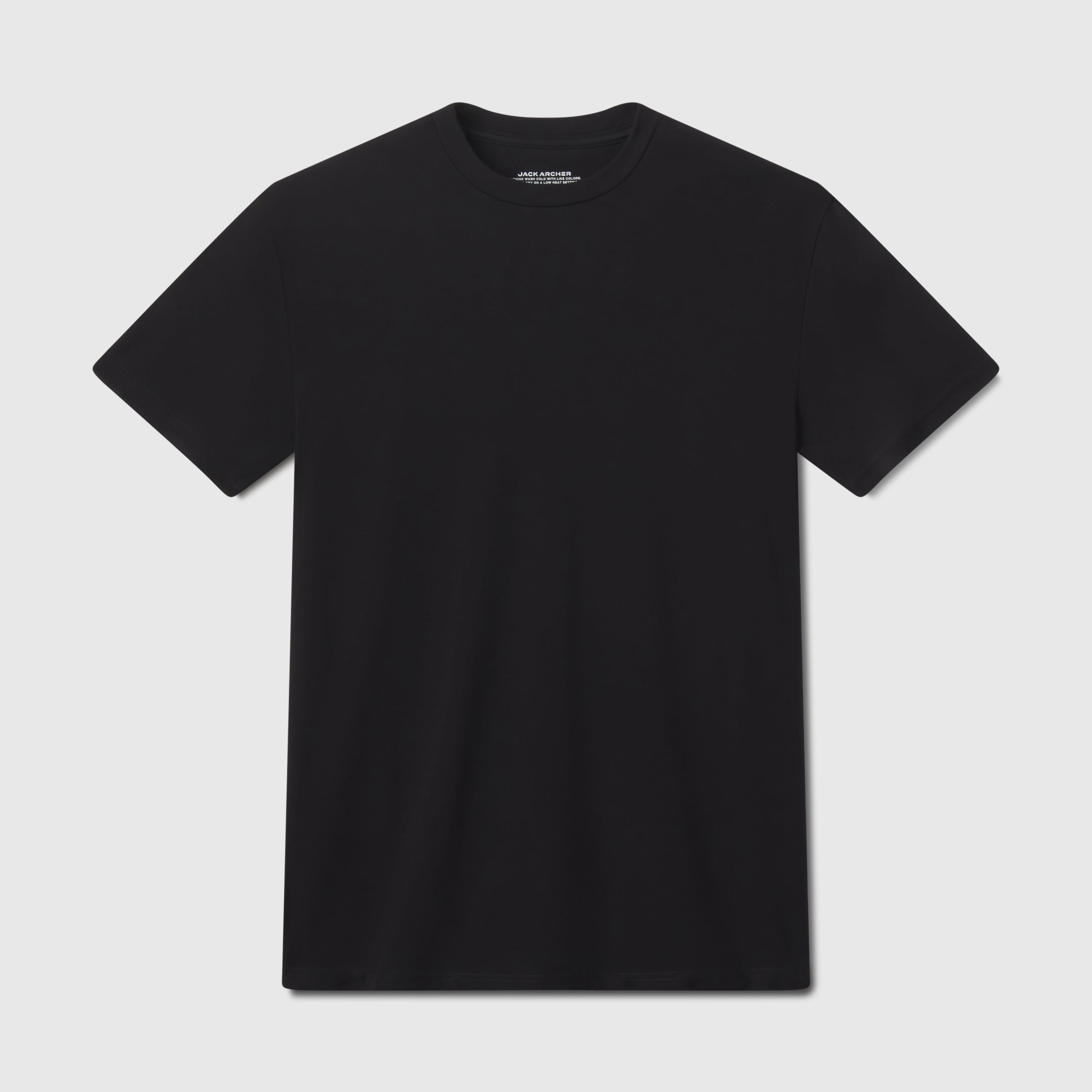T-shirt col rond classique - Noir profond