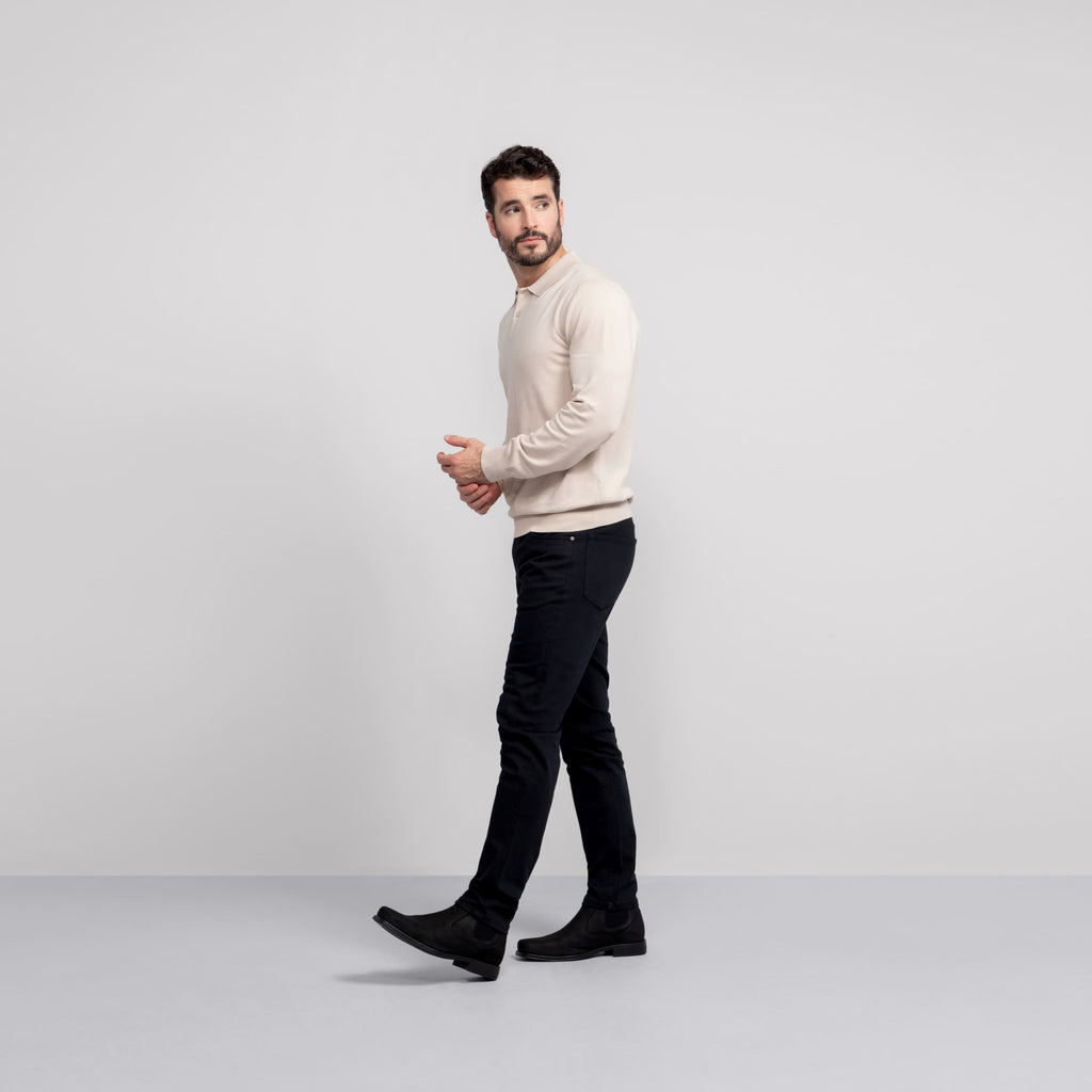 Pull type polo -- Beige