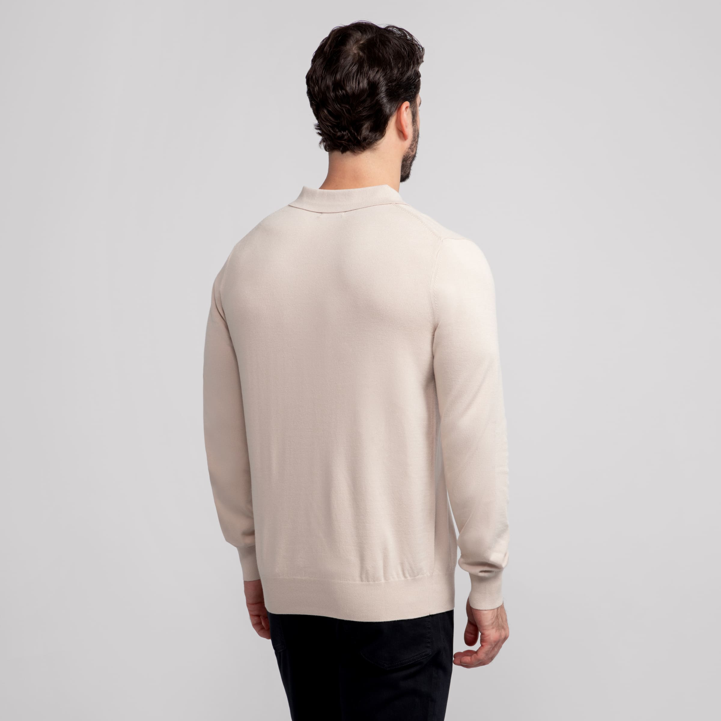 Pull type polo -- Beige