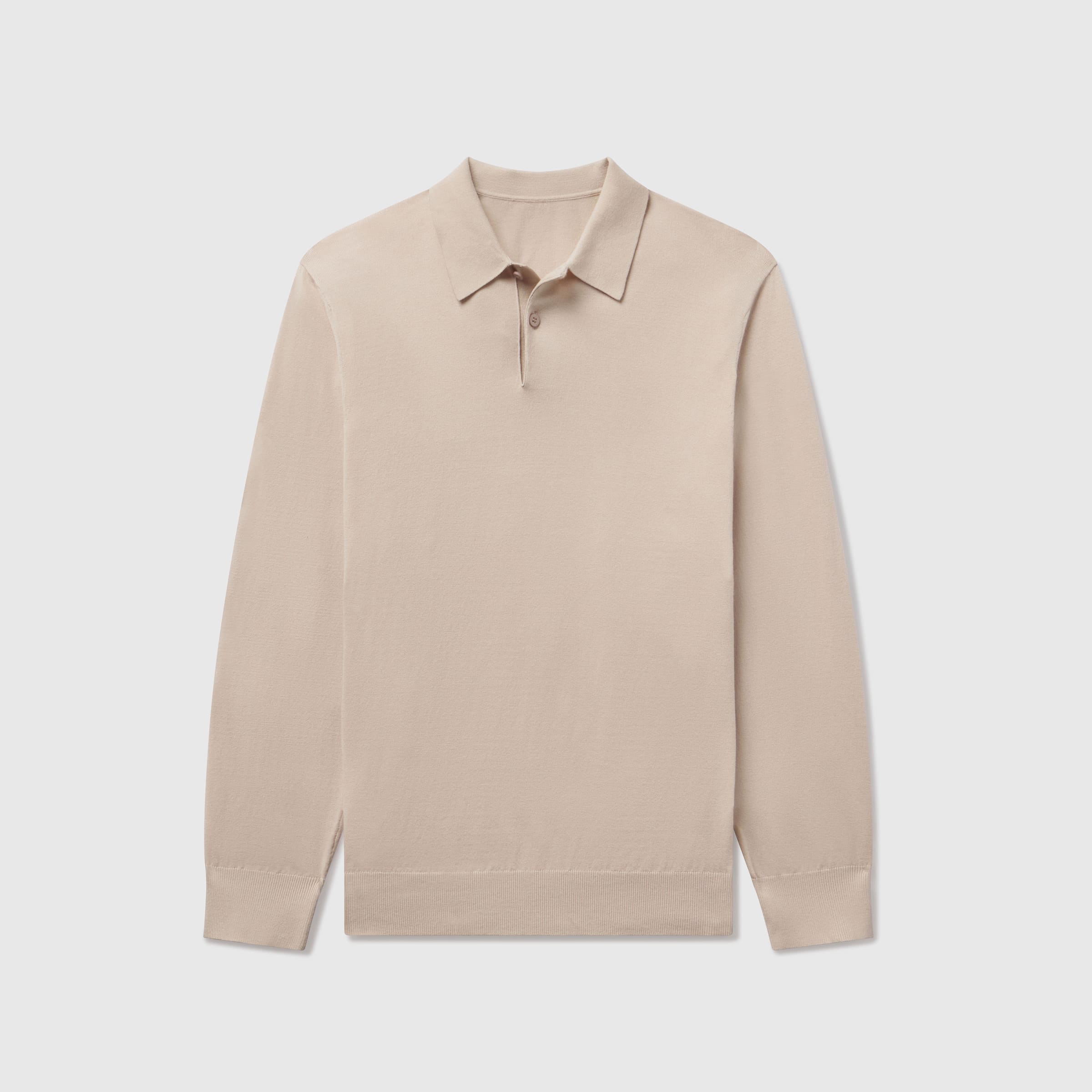 Pull type polo -- Beige