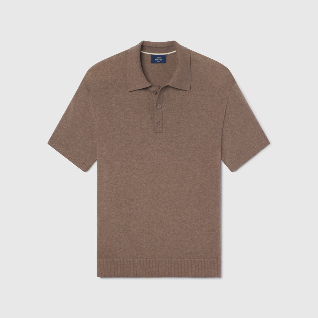 Polo - Gris chiné moka