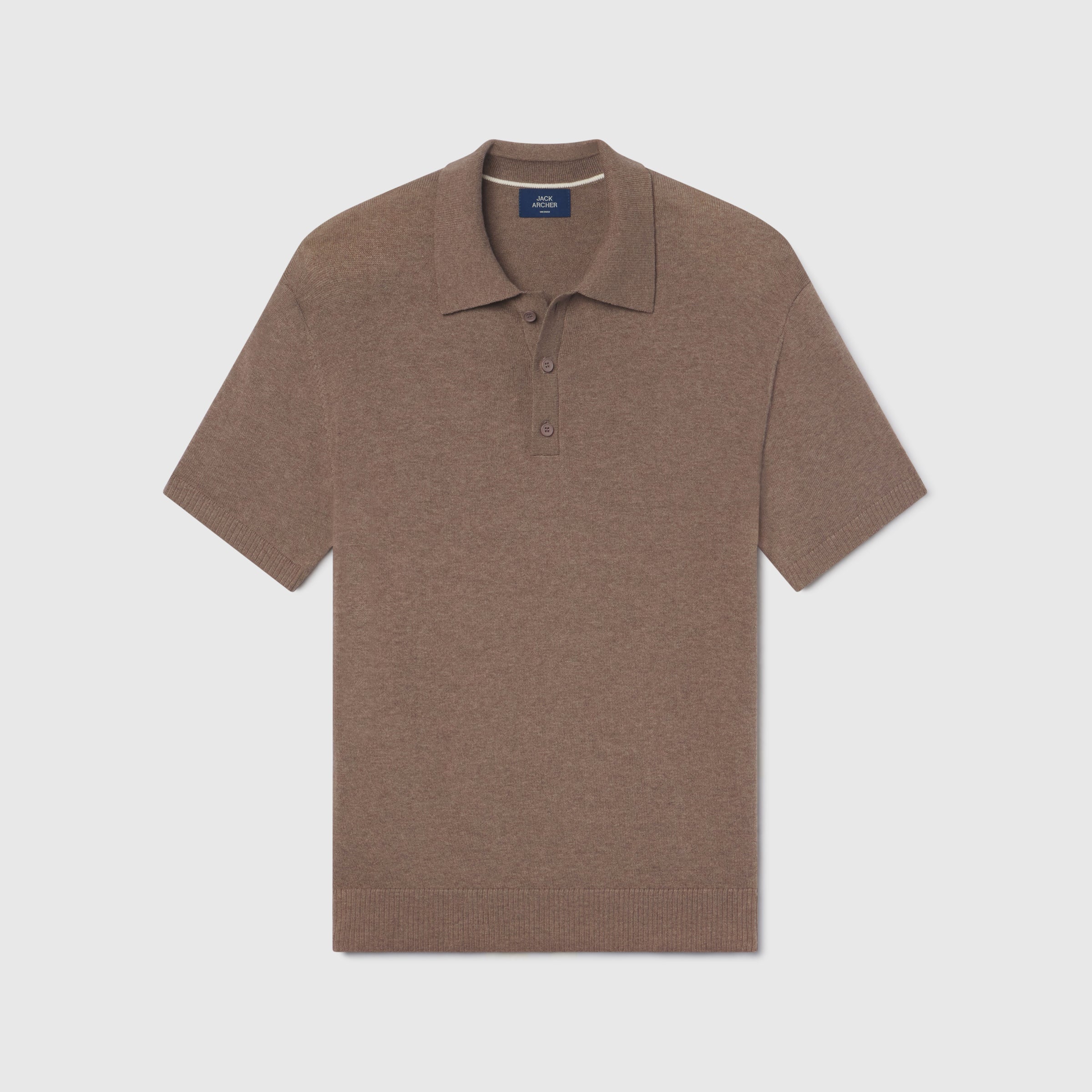 Polo - Gris chiné moka