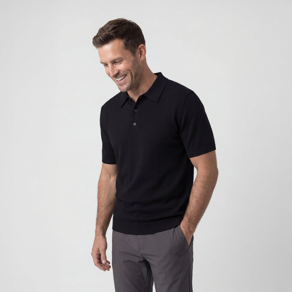 Polo de loisirs - Noir véritable