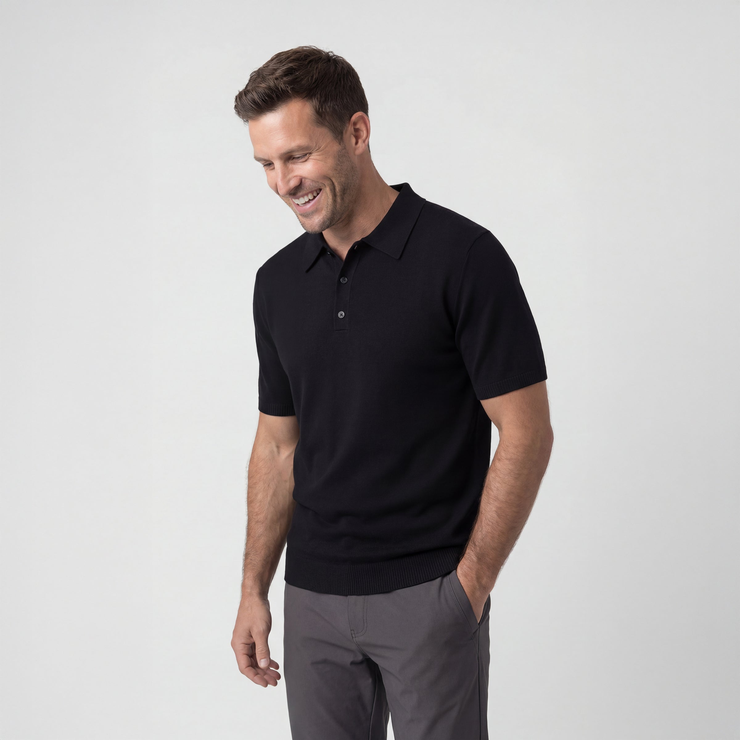 Polo de loisirs - Noir véritable