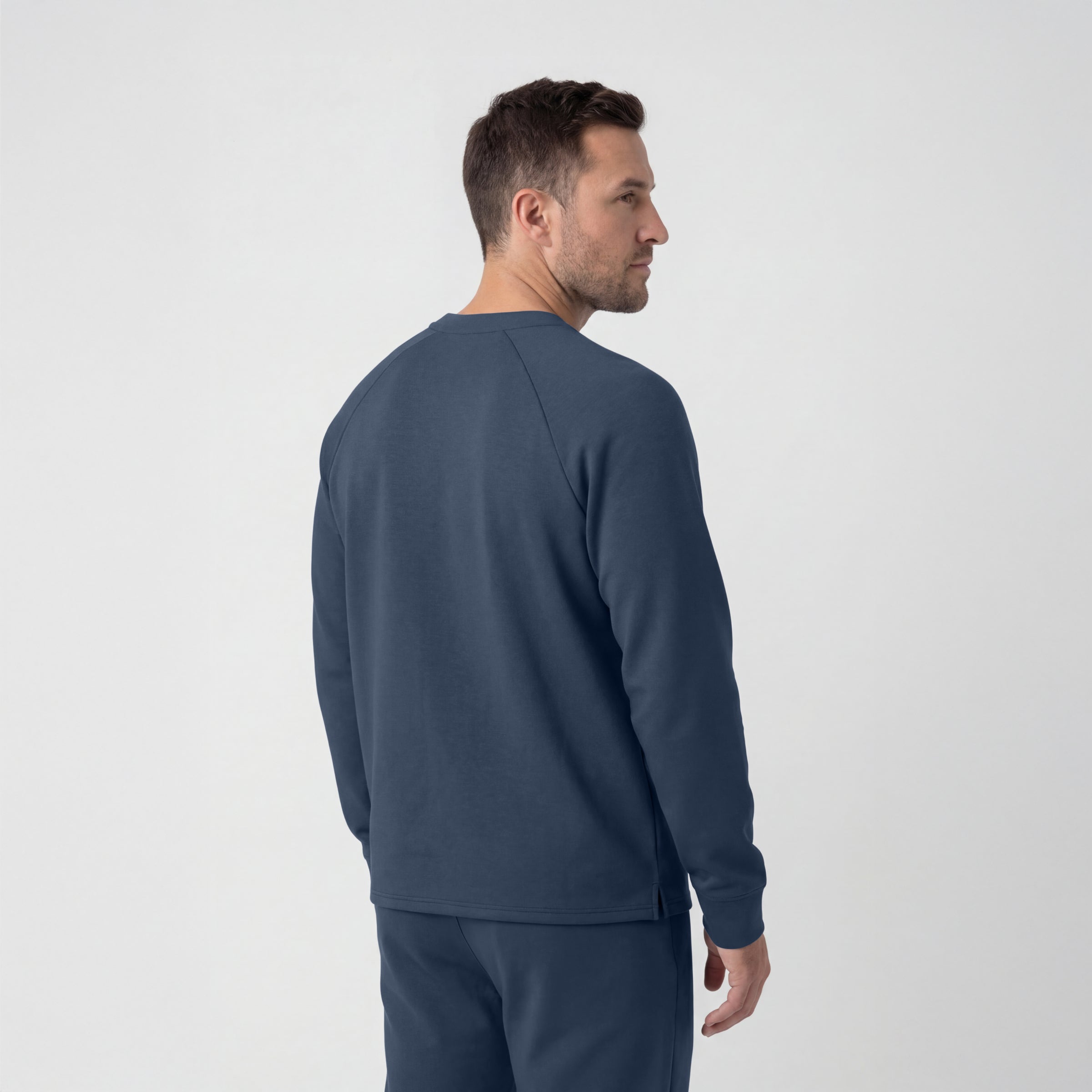 Sweat ras du cou - Bleu Orageux