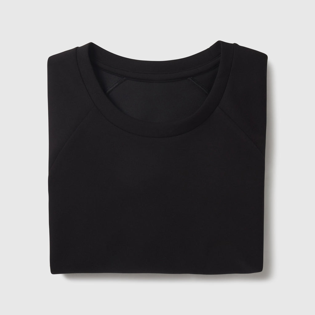 Sweat-shirt col rond classique – Noir véritable