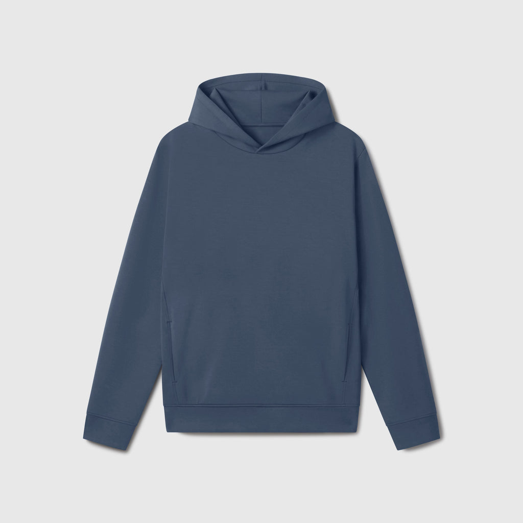 Sweat à capuche coupe décontractée - Bleu océan