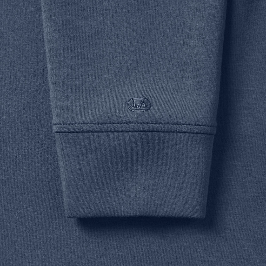 Sweat à capuche coupe décontractée - Bleu océan