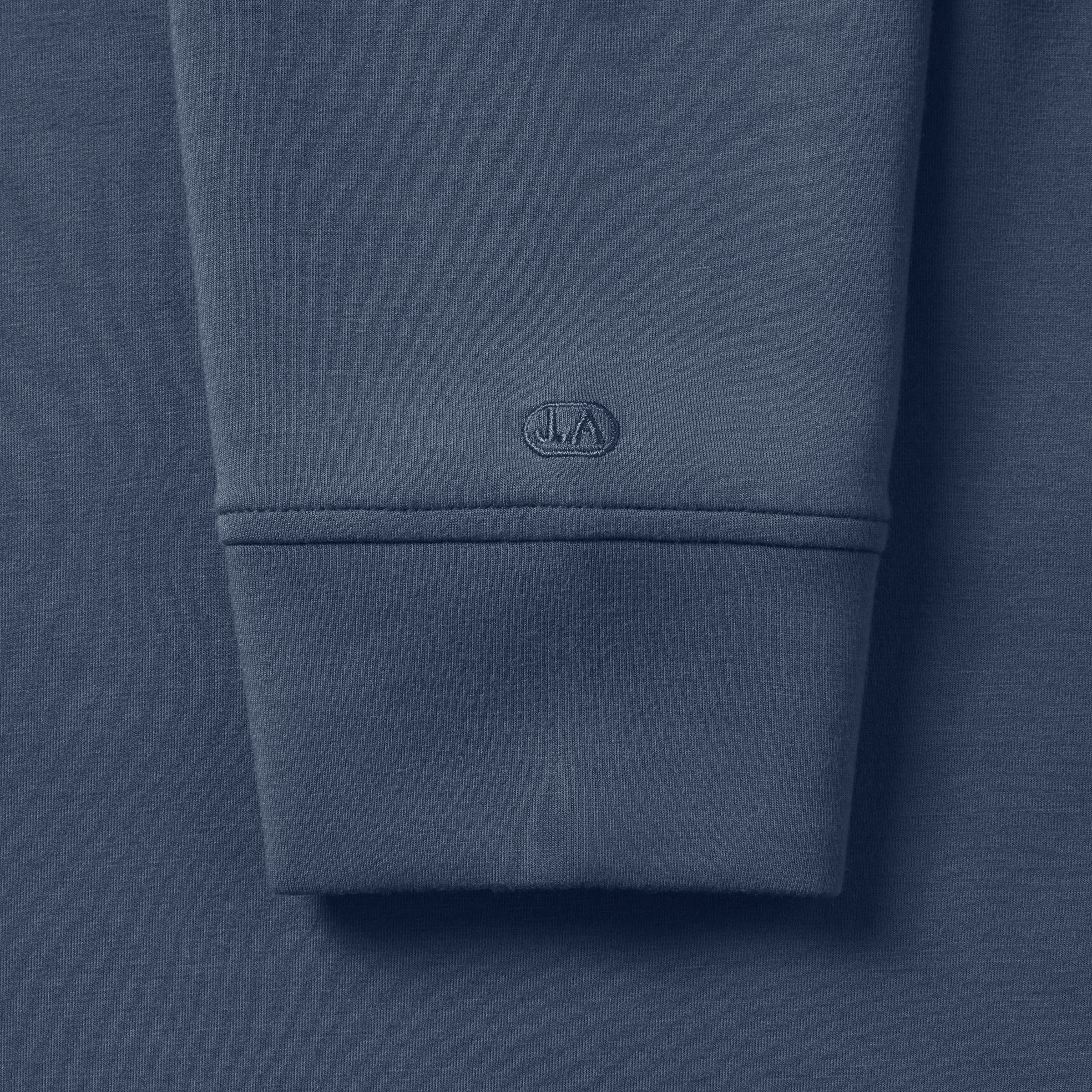 Sweat à capuche coupe décontractée - Bleu océan