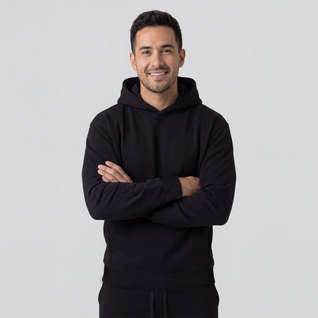 Hoodie Classique – Noir Intense