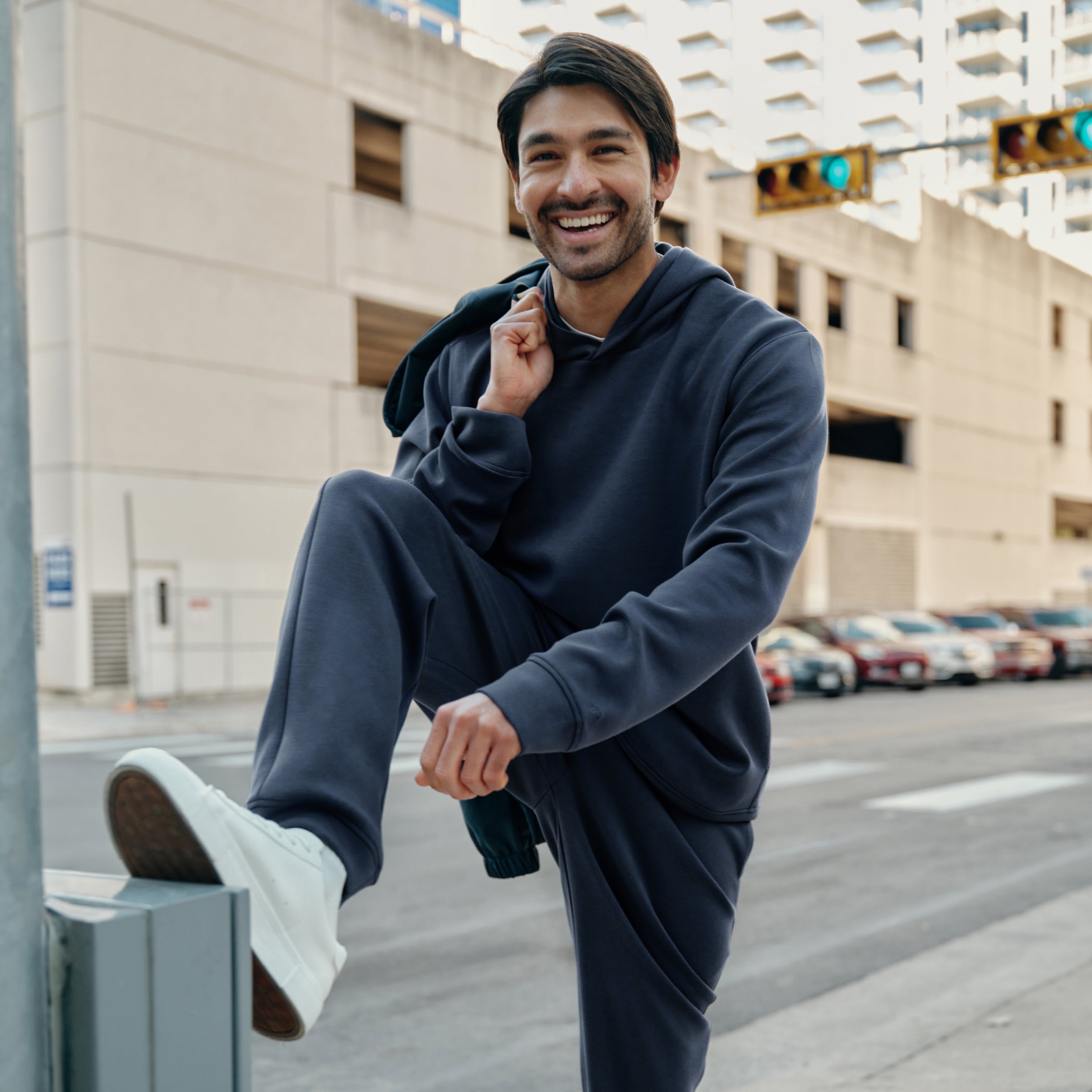 Jogger bleu océan